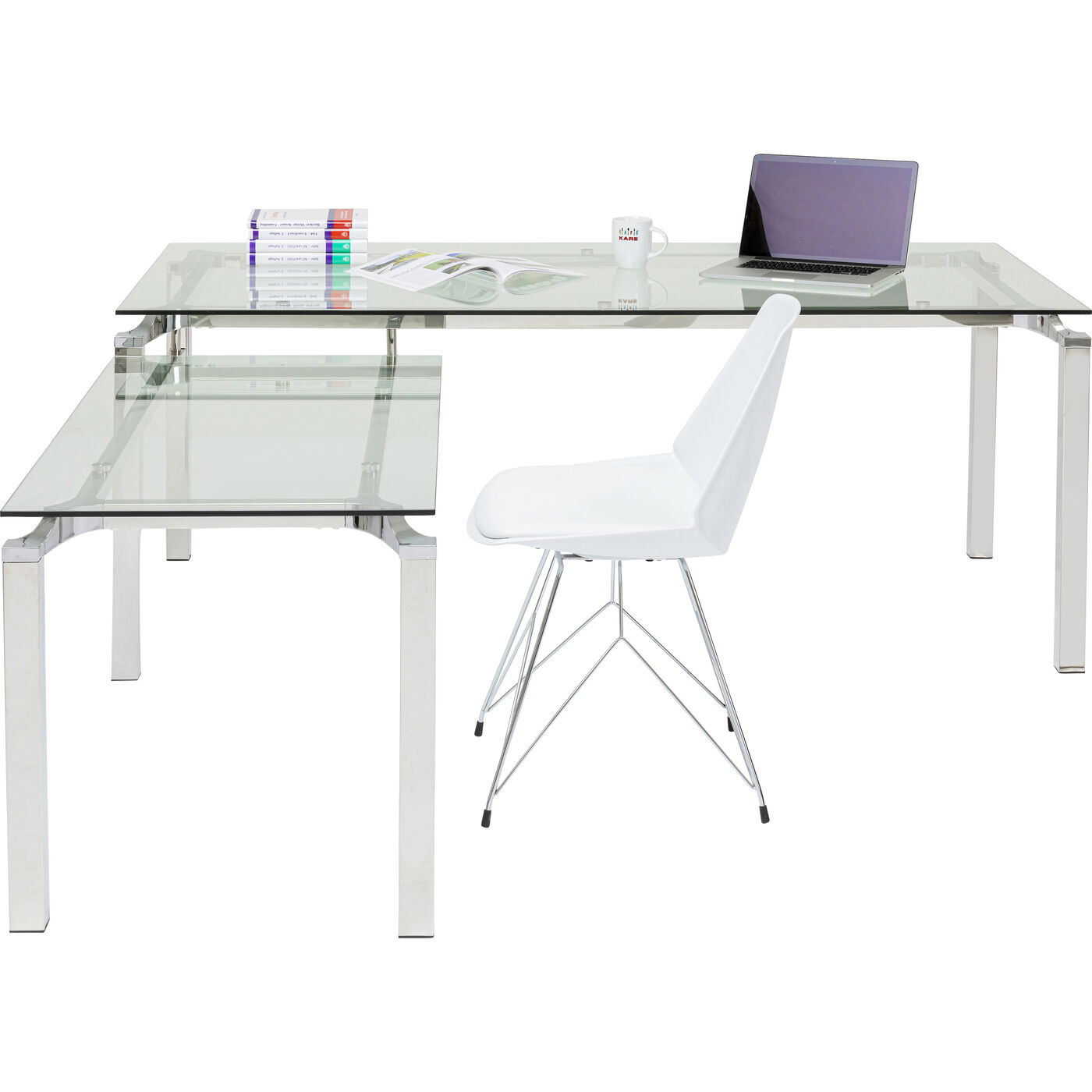 Стол письменный Lorenco Corner Chrome