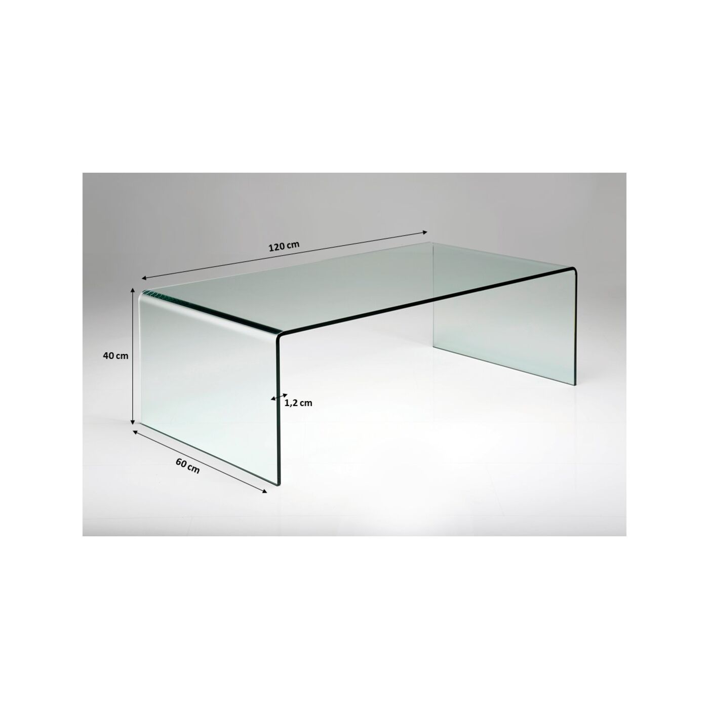 Стол кофейный Clear Club Basic 120x60 см