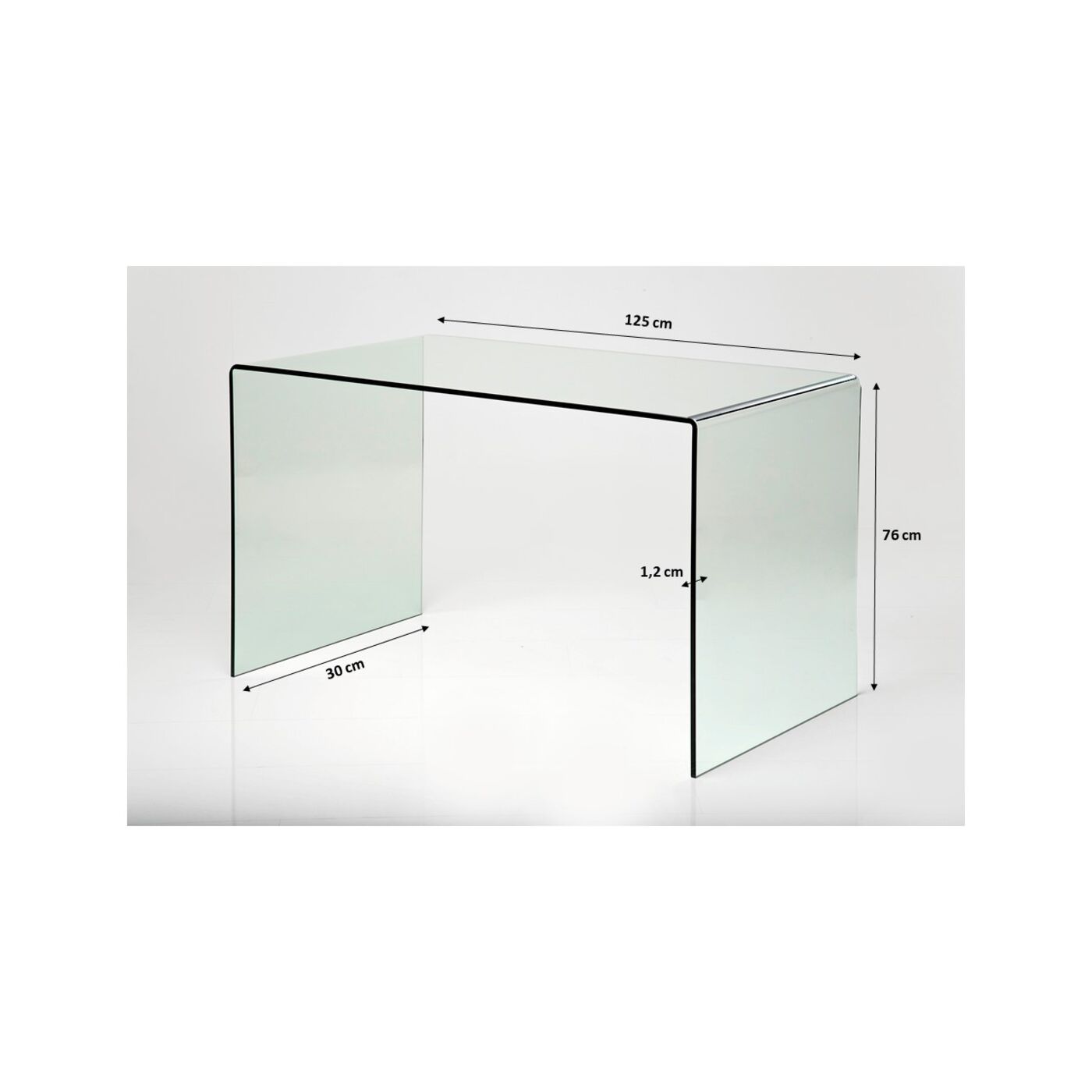 Стол письменный Clear Club 125x60 см