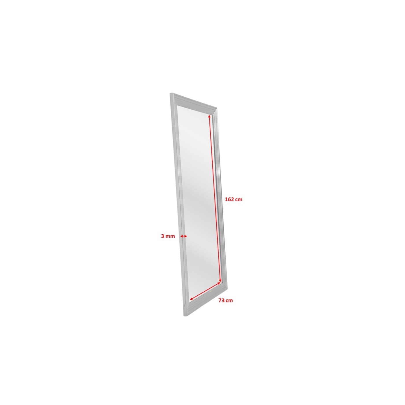 Зеркало Frame Silver 180x90 см