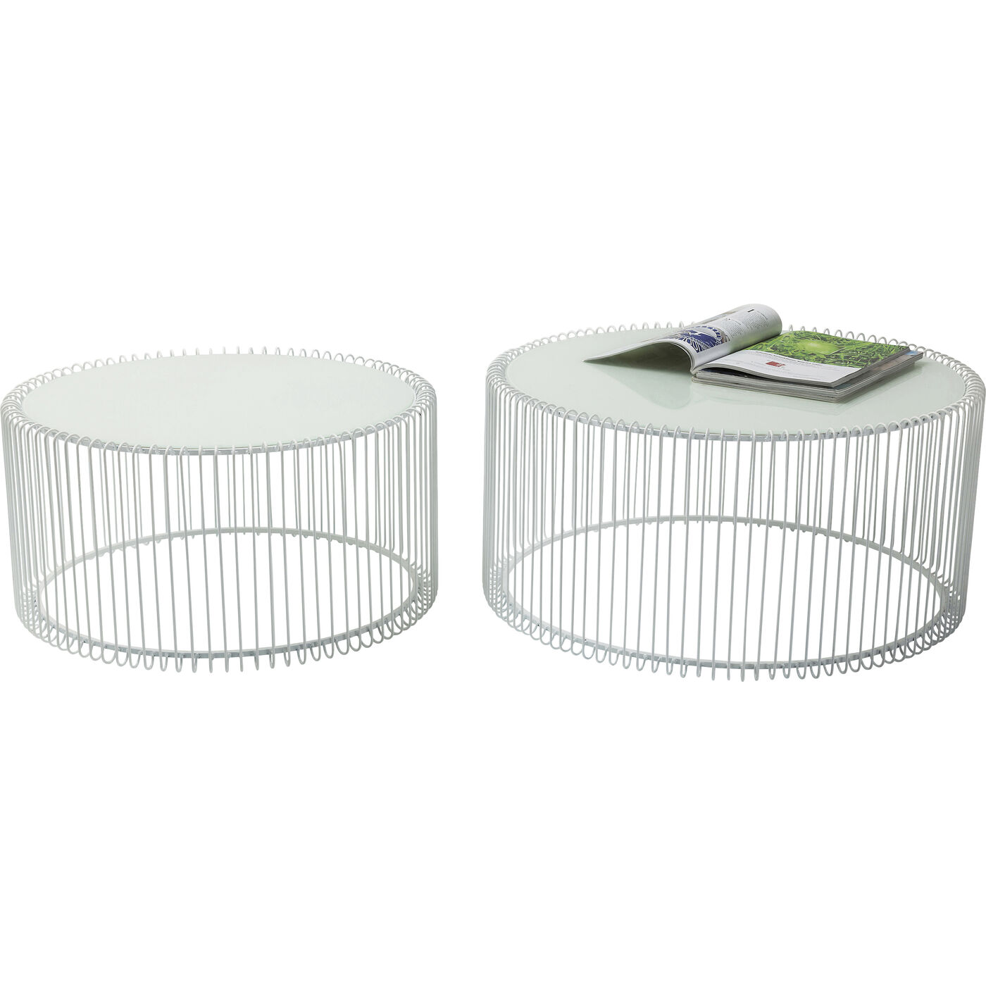 Стол кофейный Wire White (2 шт)