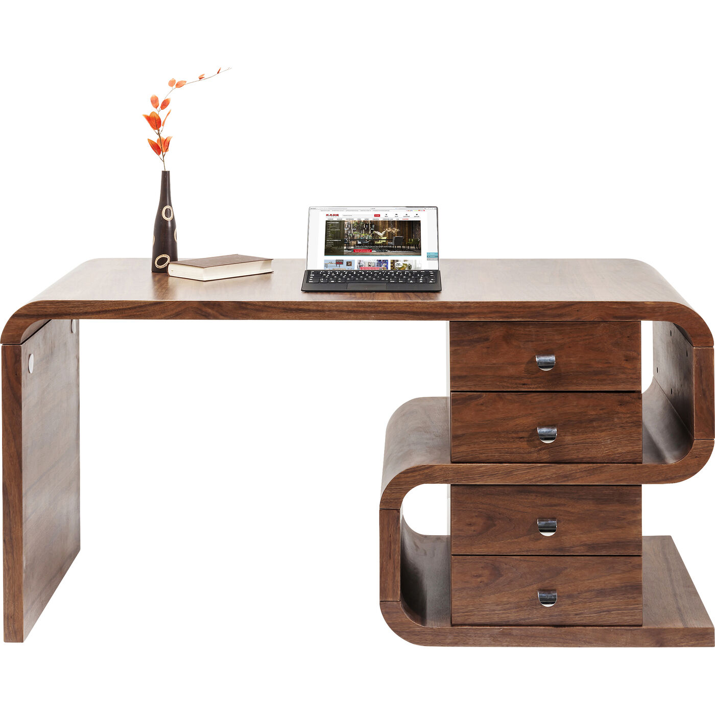Стол письменный Soft Snake Walnut 150x70 см