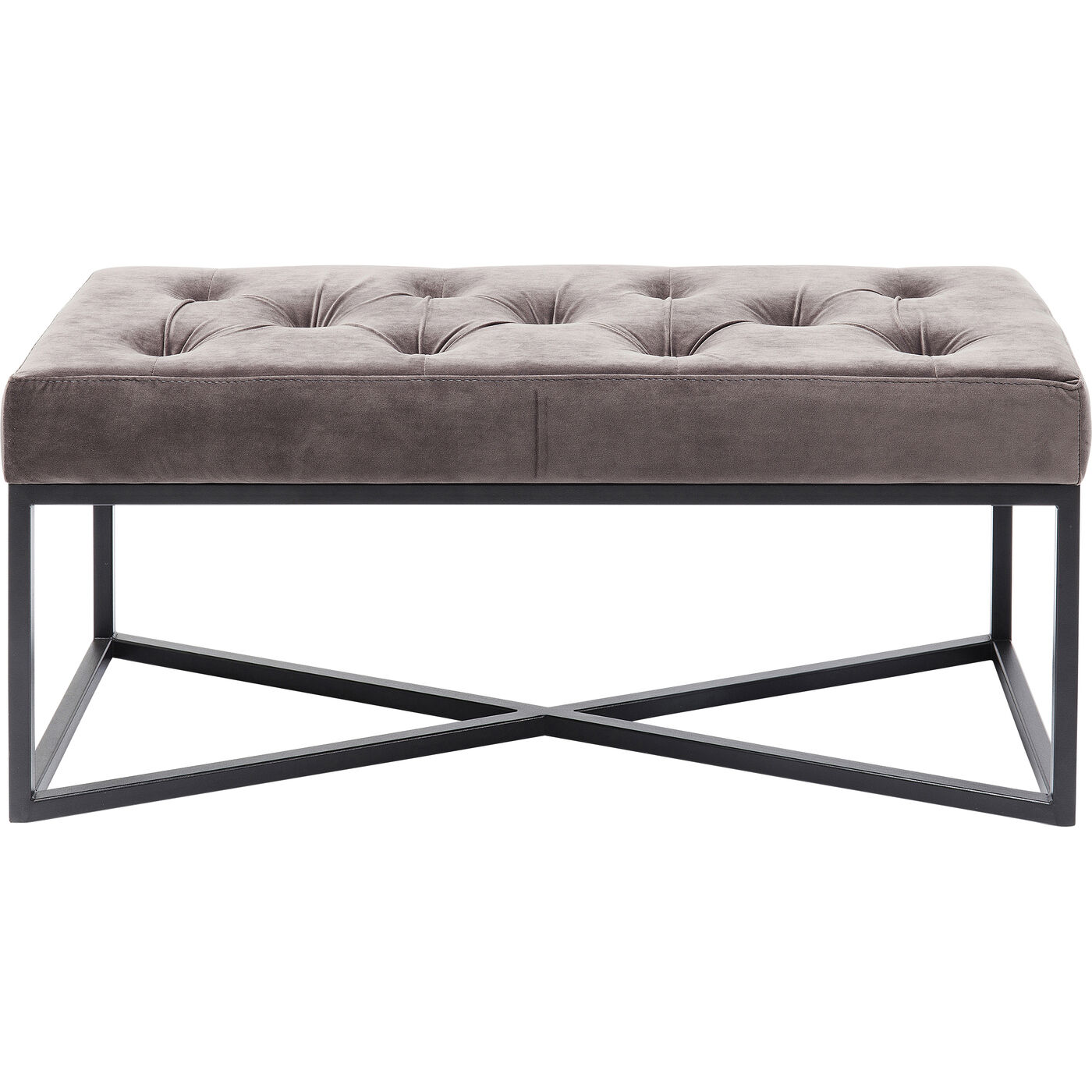 Скамья Crossover Grey Black 90x40 см