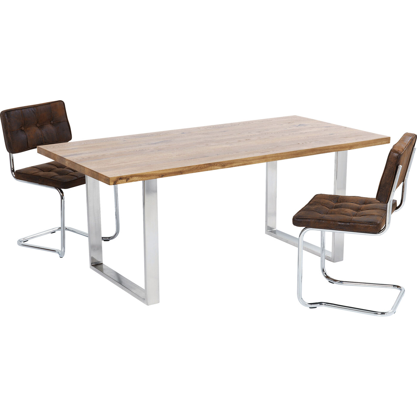 Стол Jackie Oak GK Chrome 180x90 см