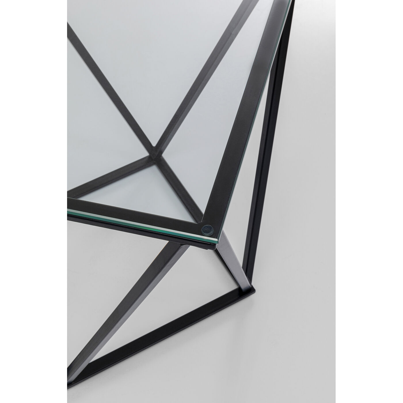 Стол приставной Cristallo Black 50x50 см