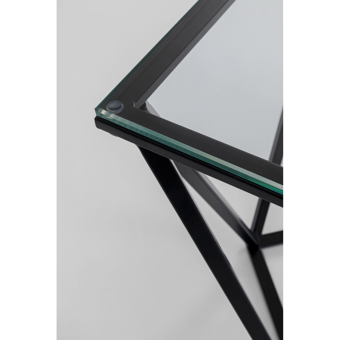 Стол приставной Cristallo Black 50x50 см