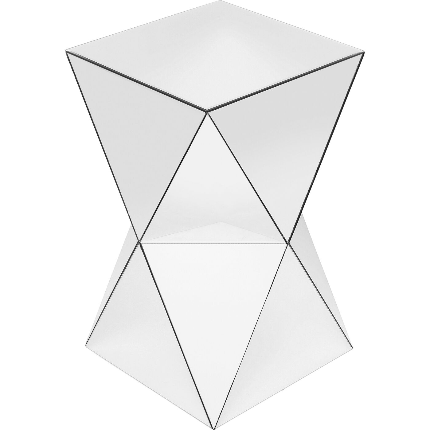 Столик журнальный Luxury Triangle White 32x32 см