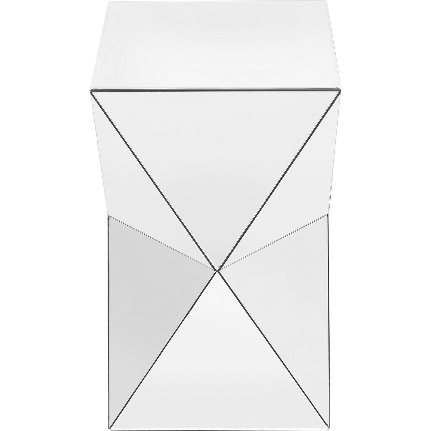 Столик журнальный Luxury Triangle White 32x32 см