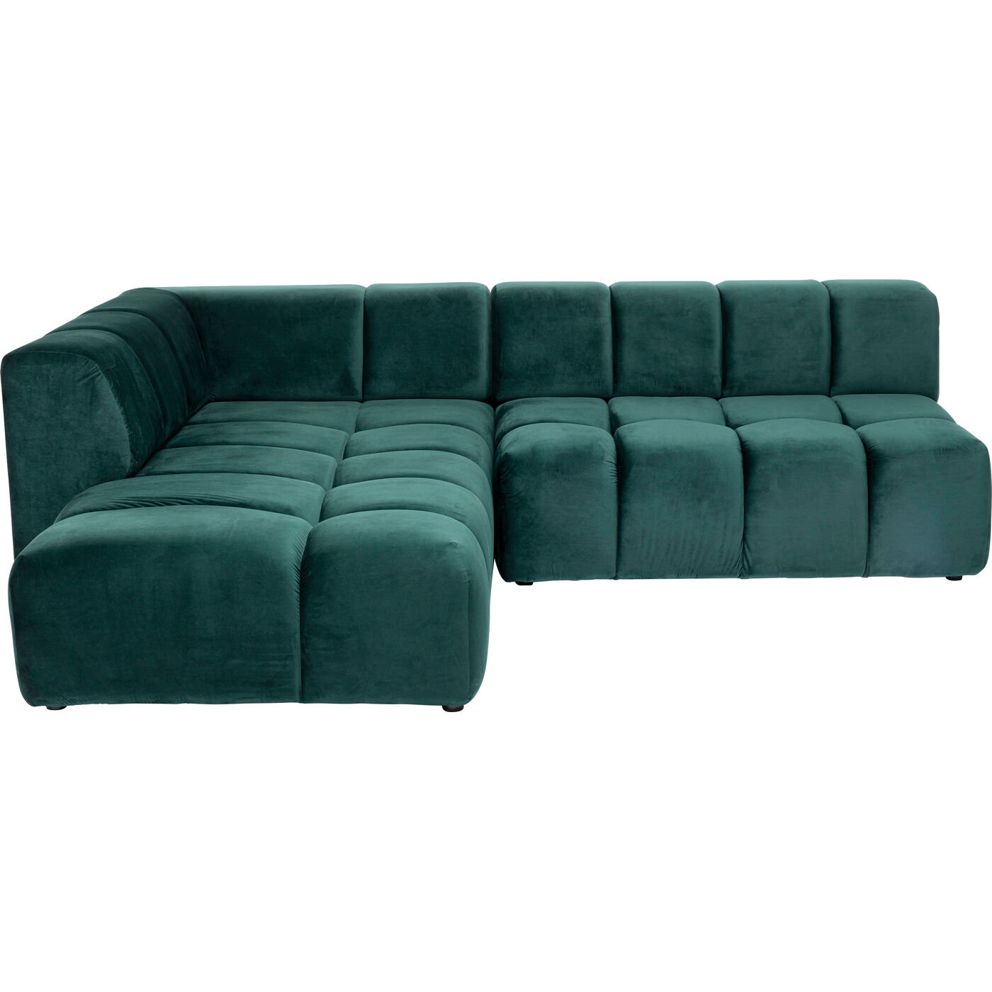 Диван угловой левосторонний Belami Velvet Dark Green Left 265 см