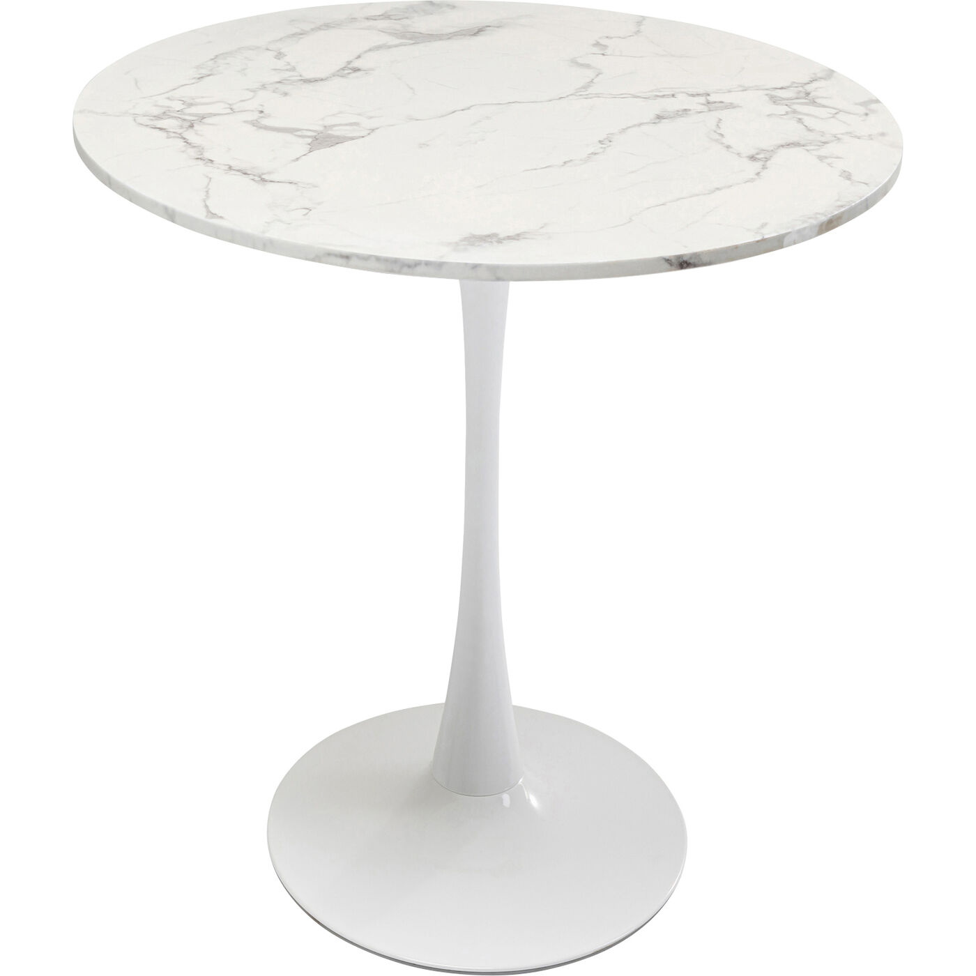 Стол Schickeria Marbleprint White Ø80 см