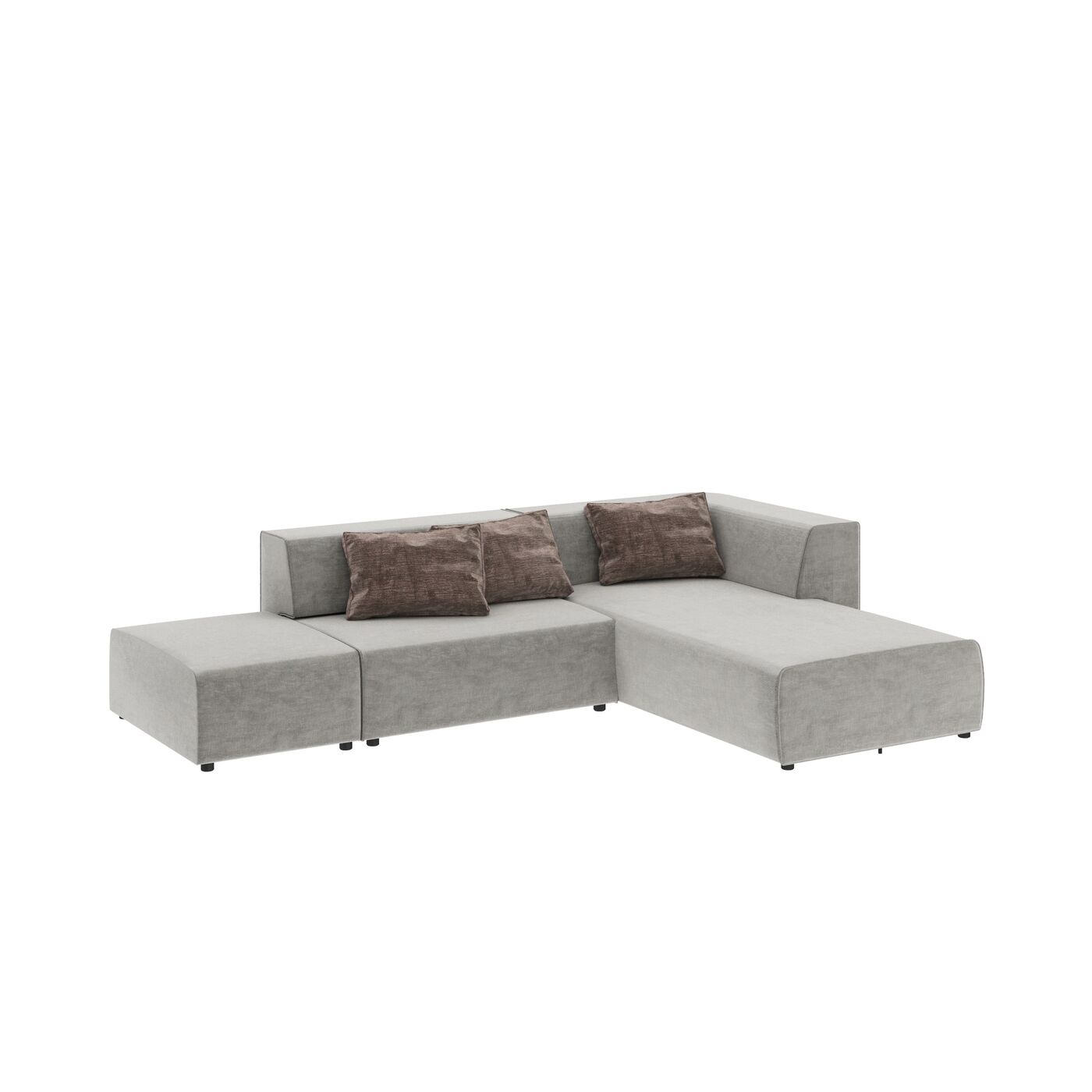 Угловой диван Infinity Vegas Grey 337 см