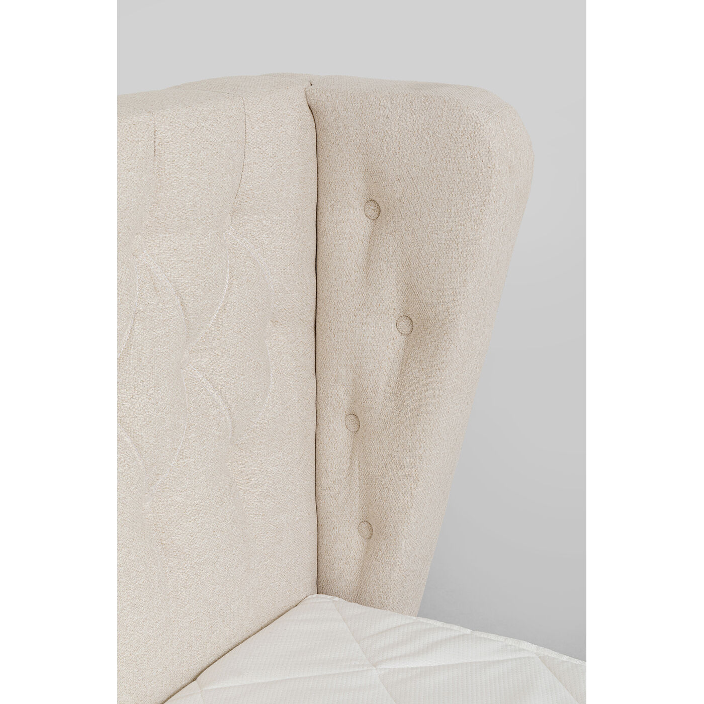 Кровать Boxspring с пружинным матрасом Benito Moon Cream 160x200 см