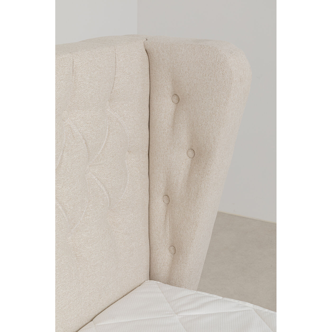 Кровать Boxspring с пружинным матрасом Benito Moon Cream 180x200 см