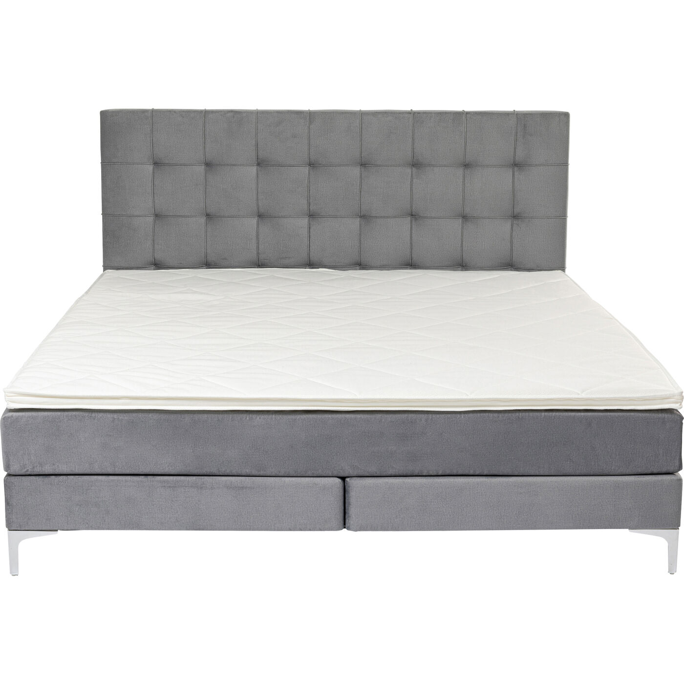 Кровать Boxspring с пружинным матрасом Benito Star Grey 180x200 см
