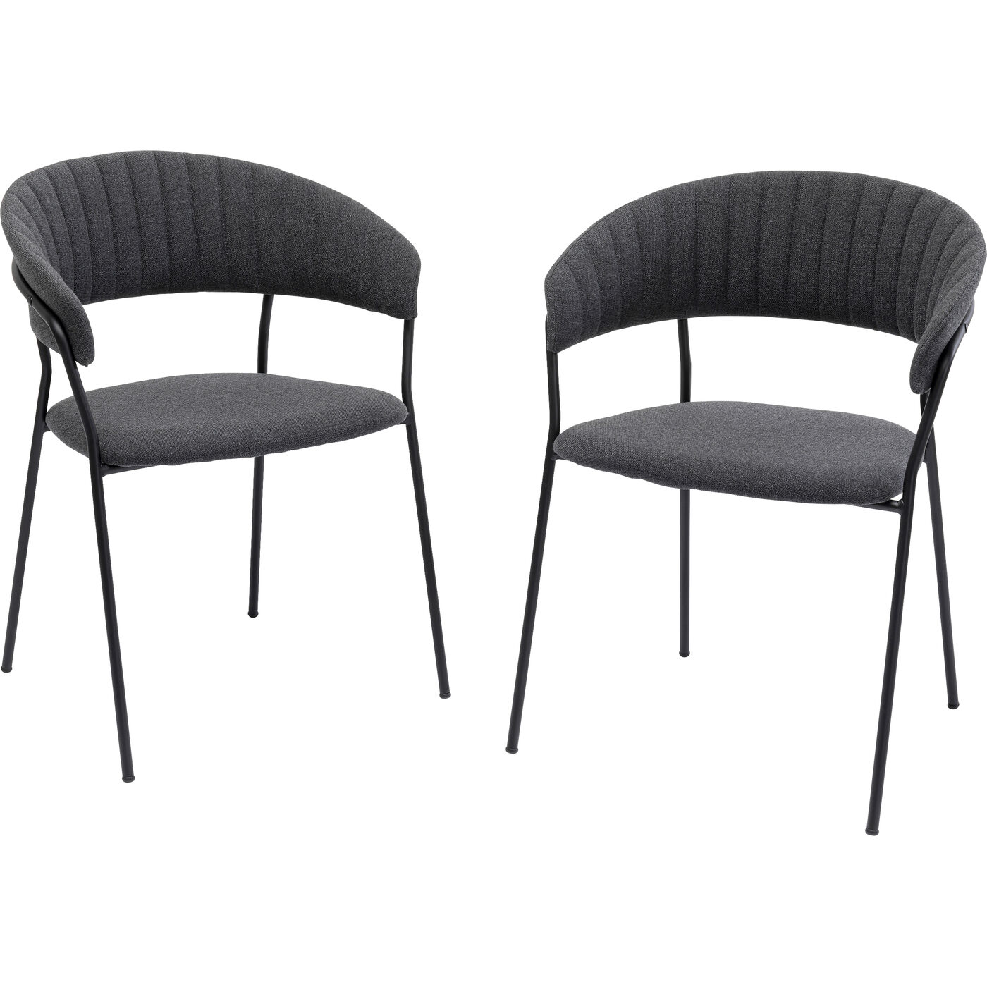 Стул с подлокотниками Belle Anthracite (2 шт)