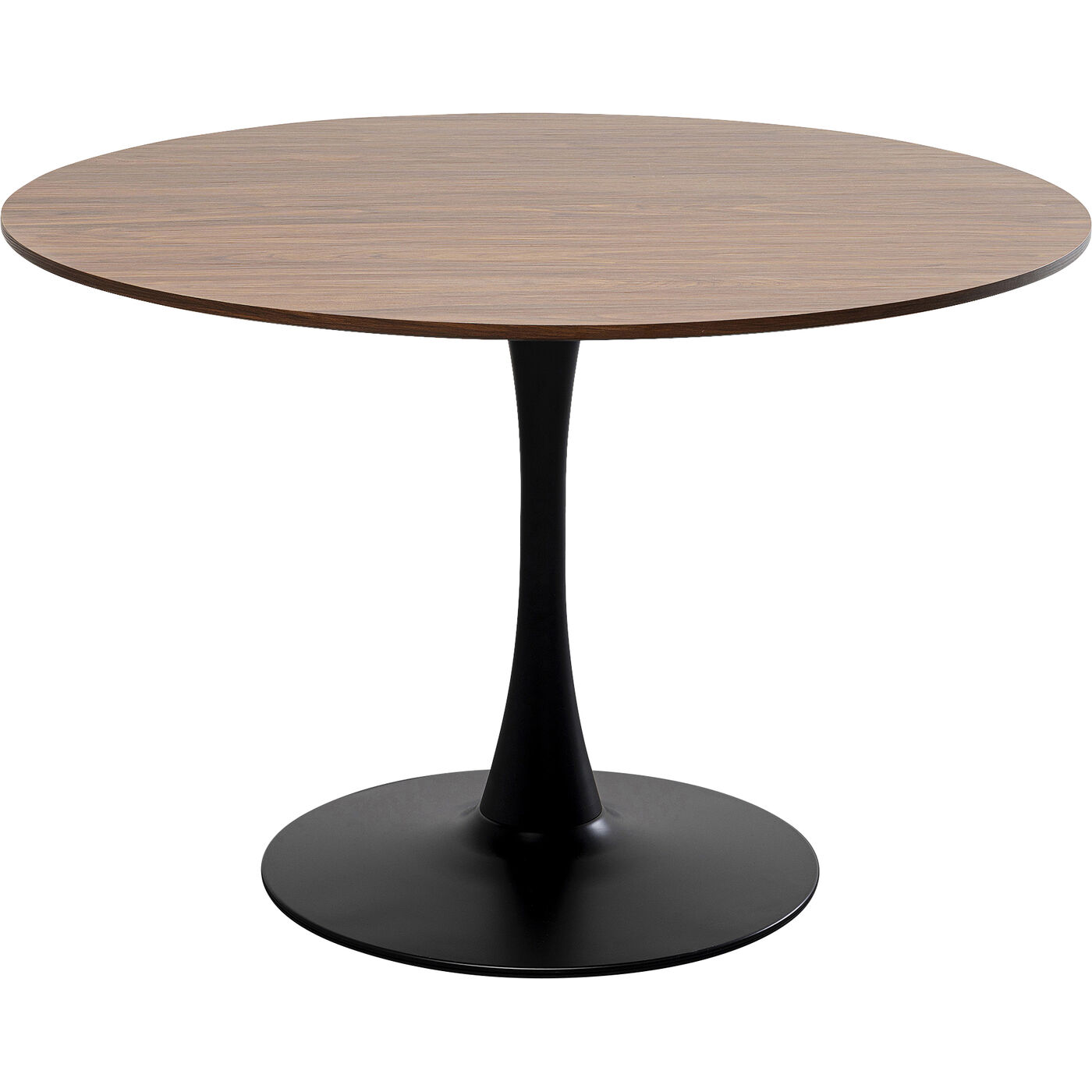 Стол Schickeria Walnut Print Black Ø110 см