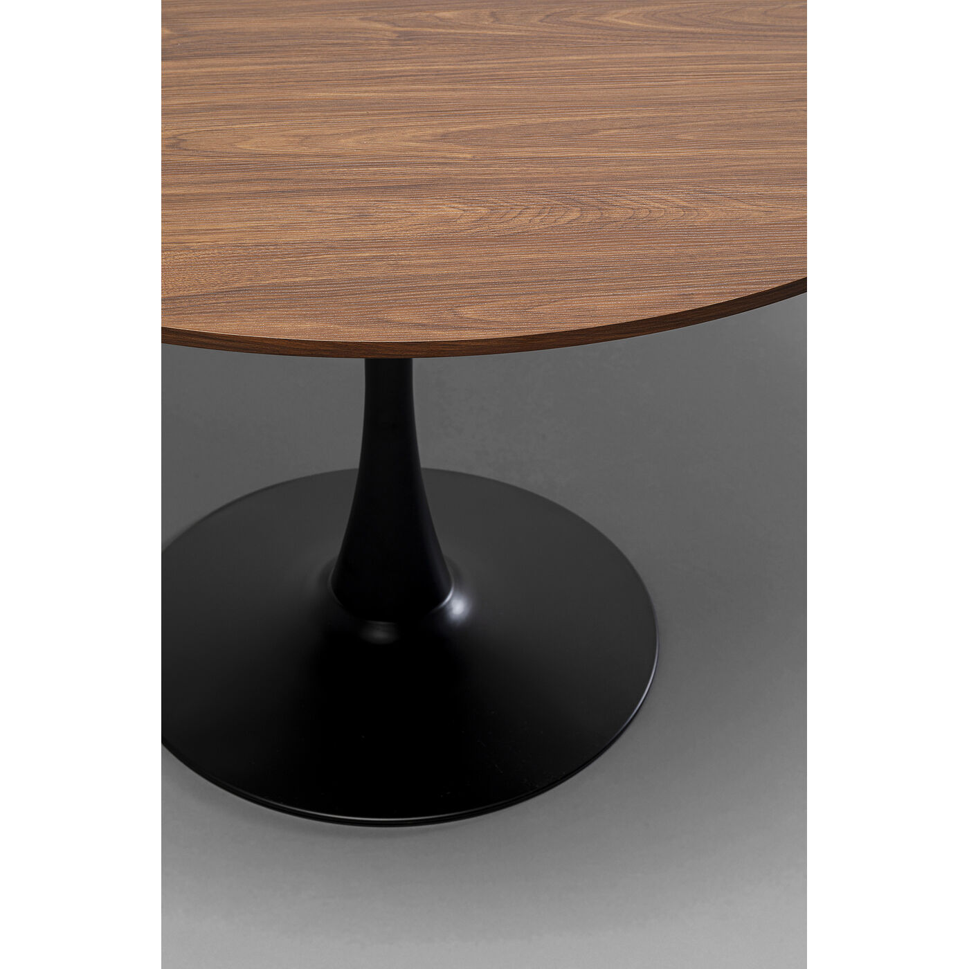 Стол Schickeria Walnut Print Black Ø110 см