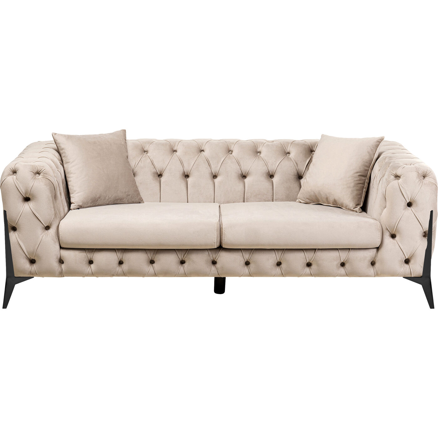 Диван двухместный Bellissima Velvet Beige 200 см