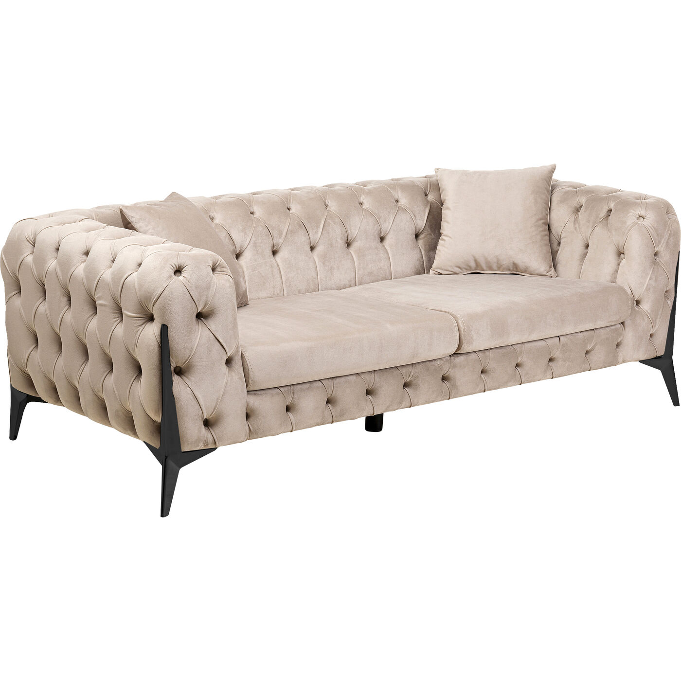 Диван двухместный Bellissima Velvet Beige 200 см