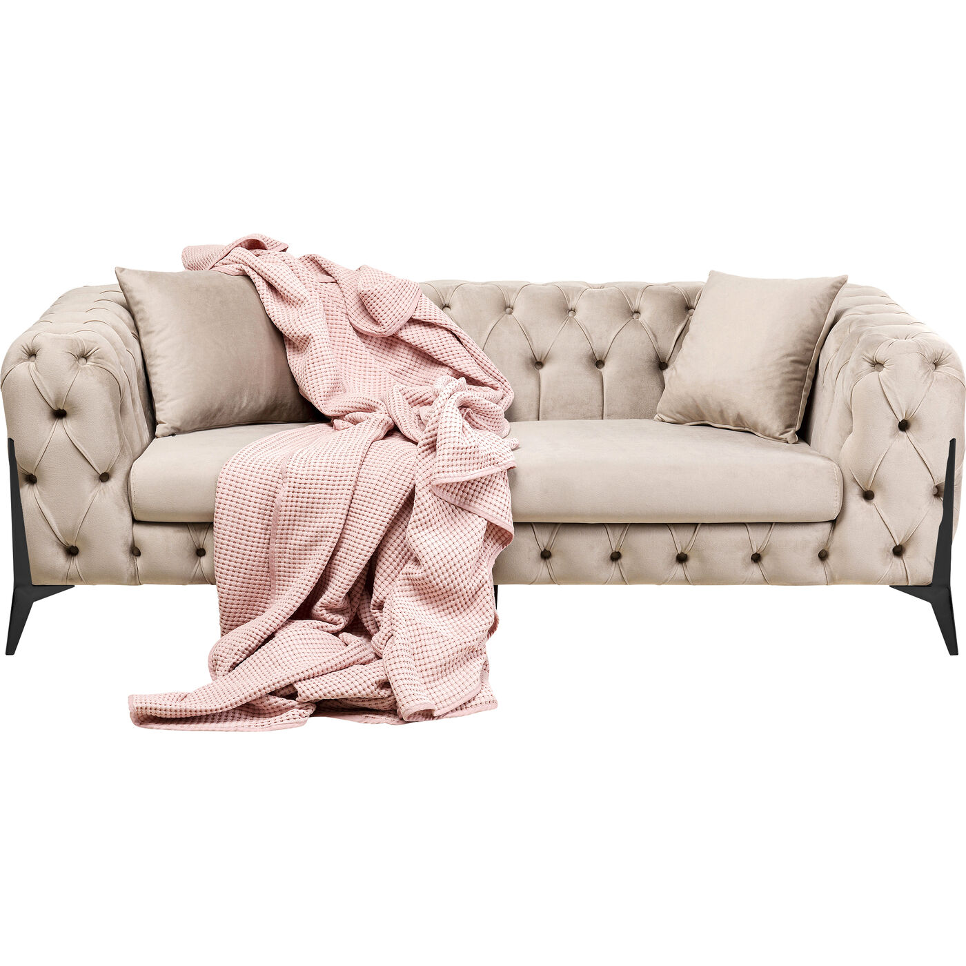 Диван двухместный Bellissima Velvet Beige 200 см