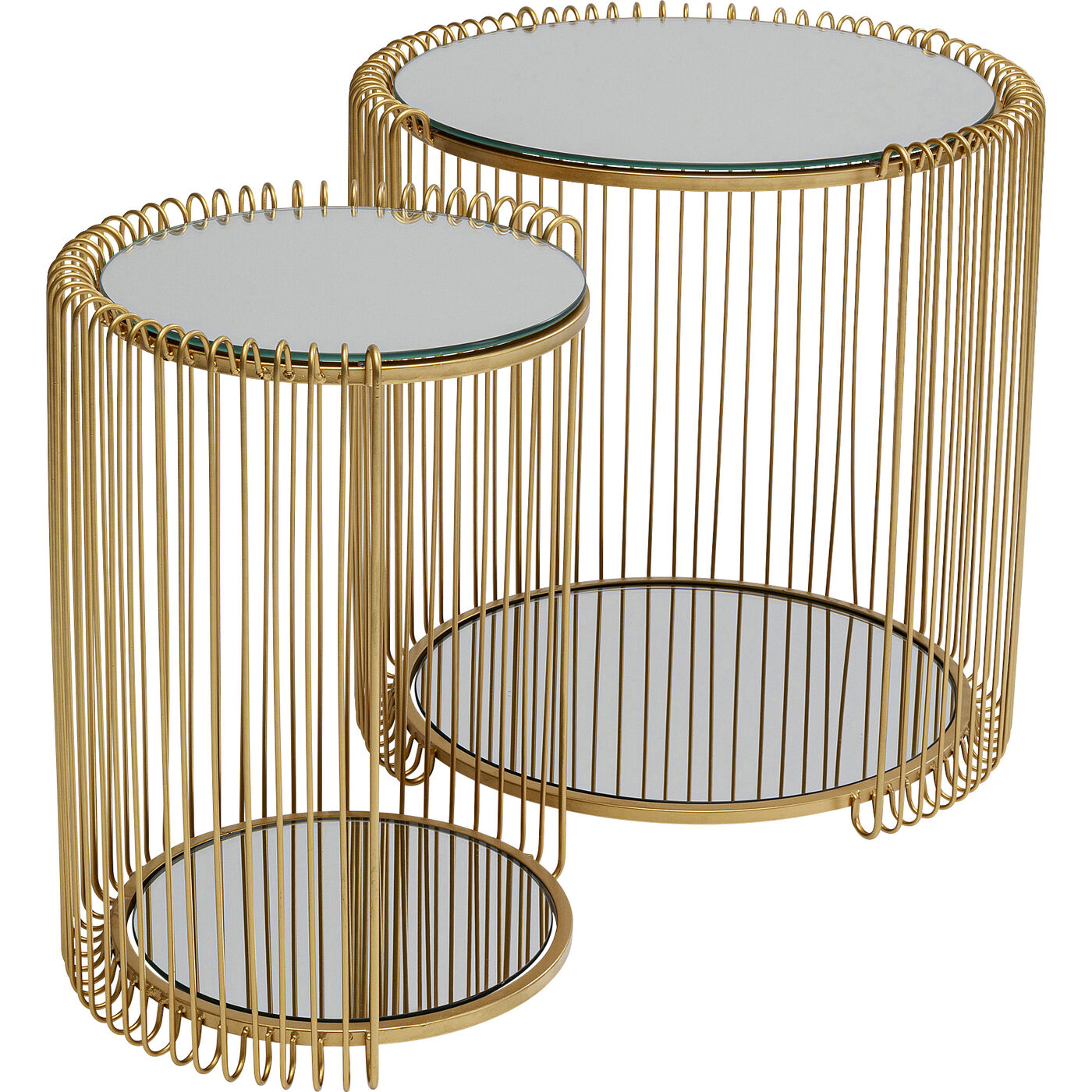 Стол приставной Wire Double Brass (2 шт.)
