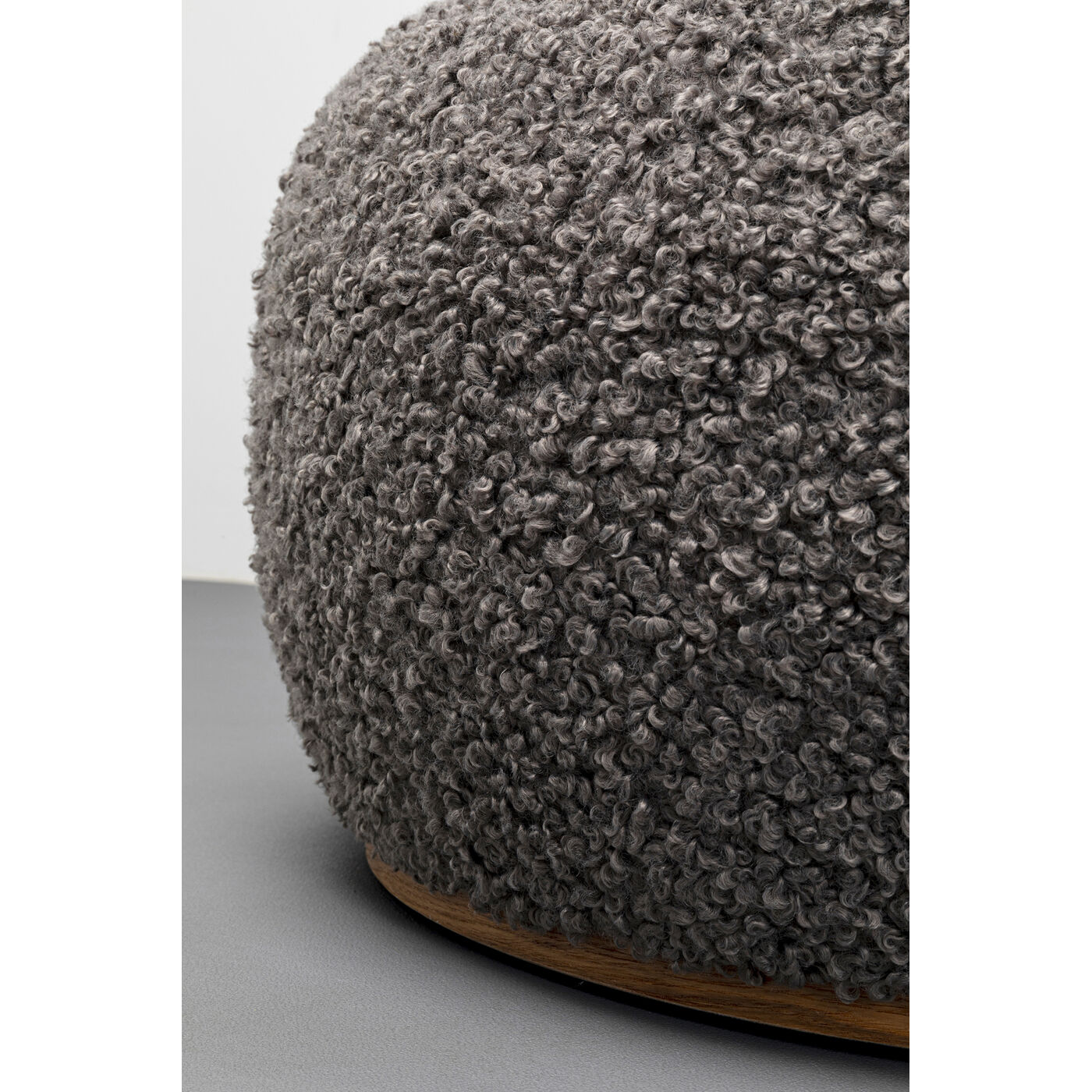 Скамья Pebble Boucle Grey 81 см