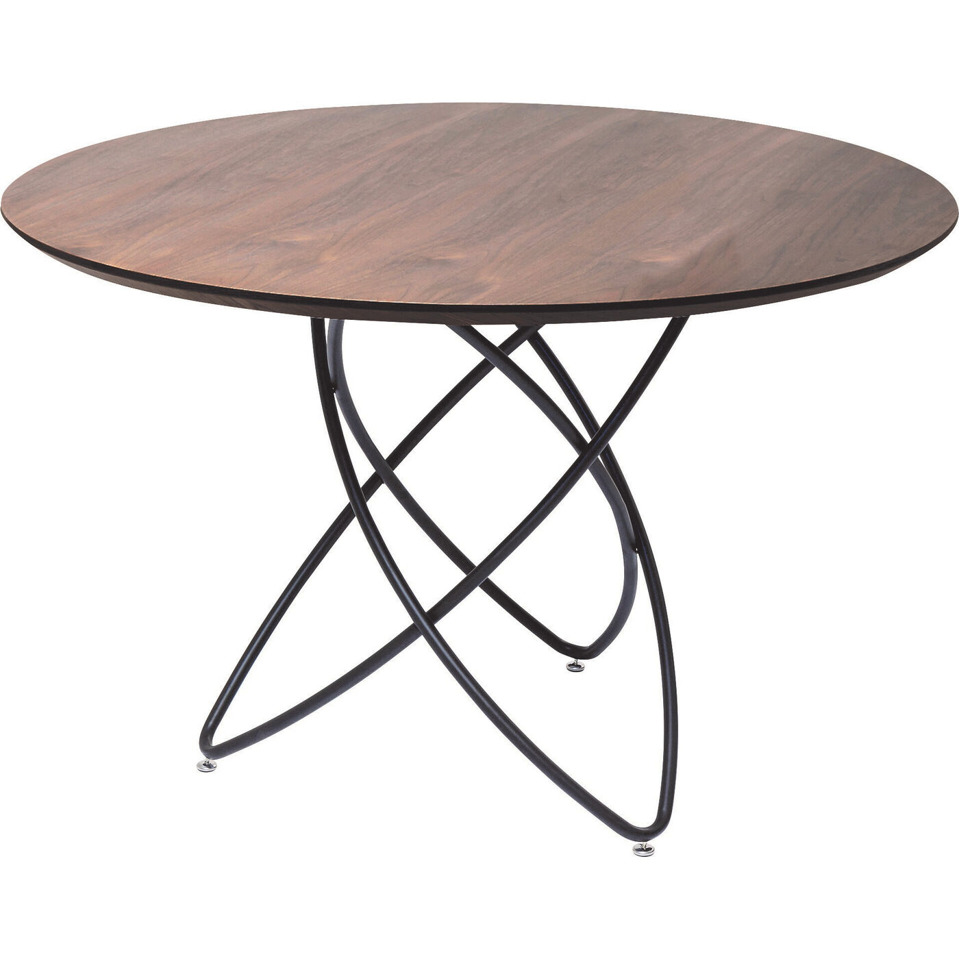 Стол Molekular Walnut Black Ø120 см