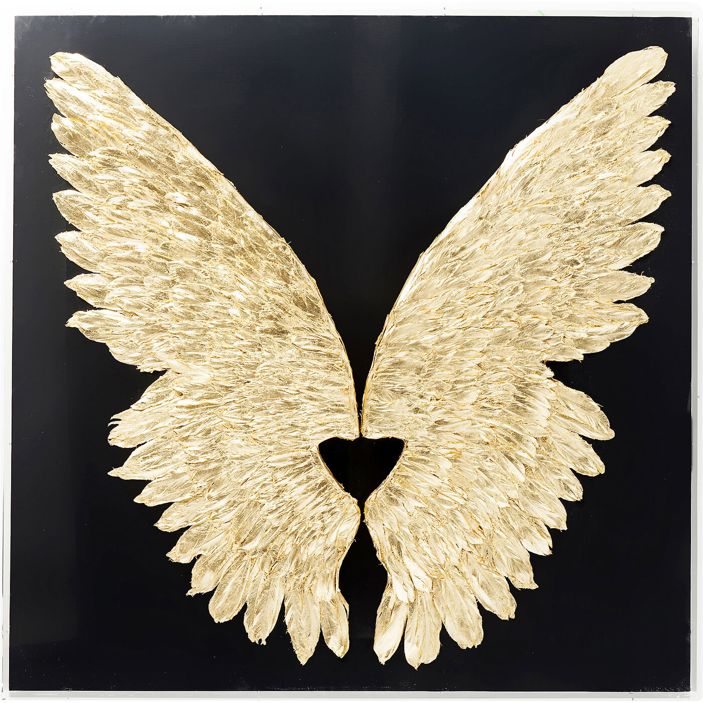 Украшение настенное Wings Gold Black 120x120 см