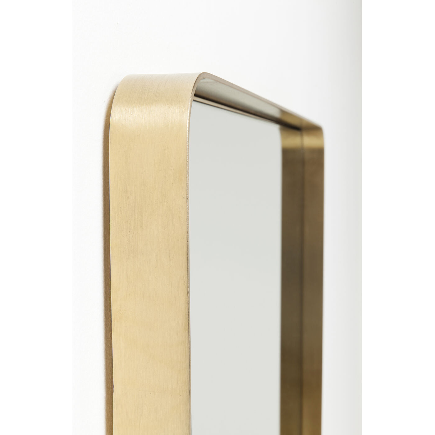 Зеркало Curve Rectangular Brass 120x80 см