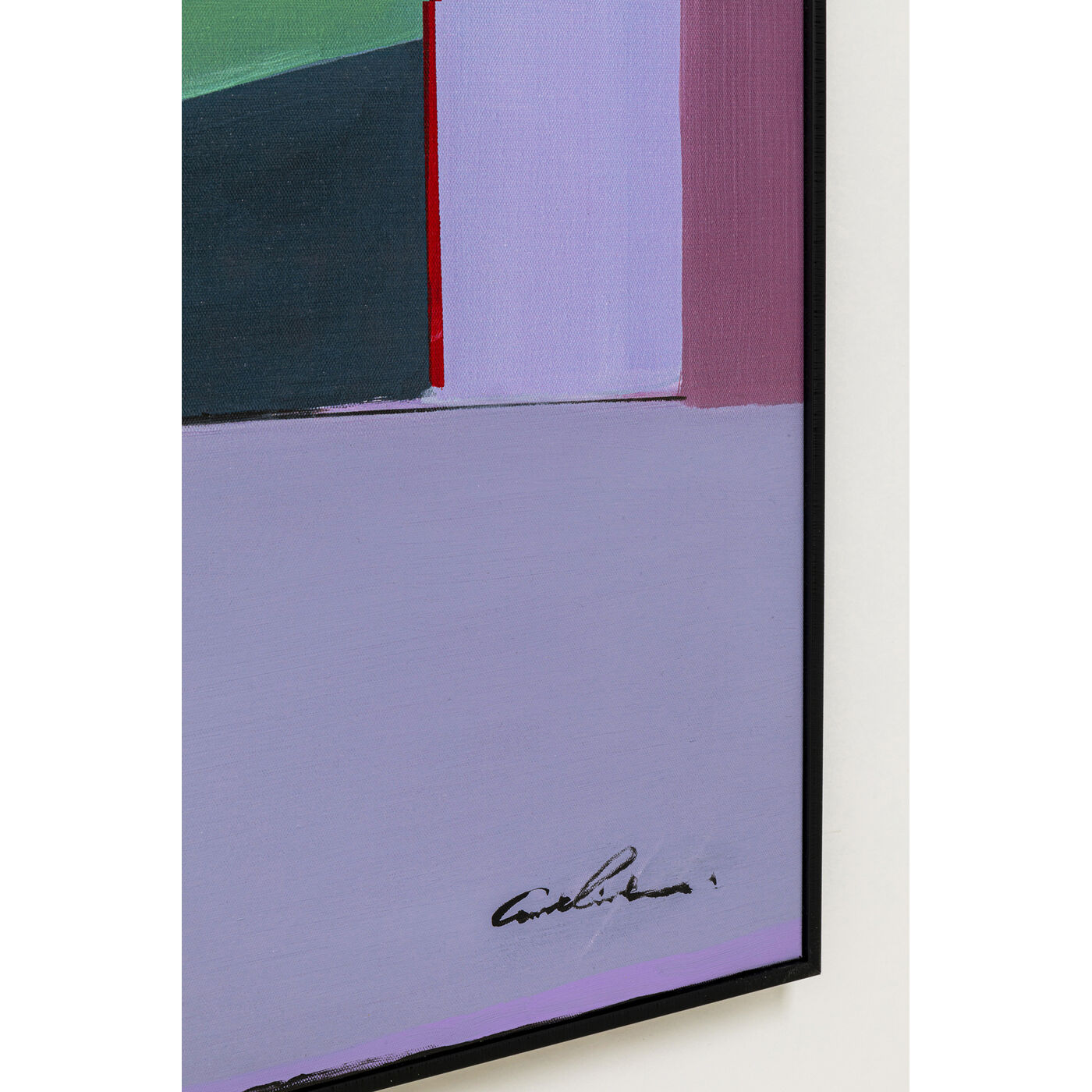 Картина в раме Abstract Shapes Purple 113x113 см