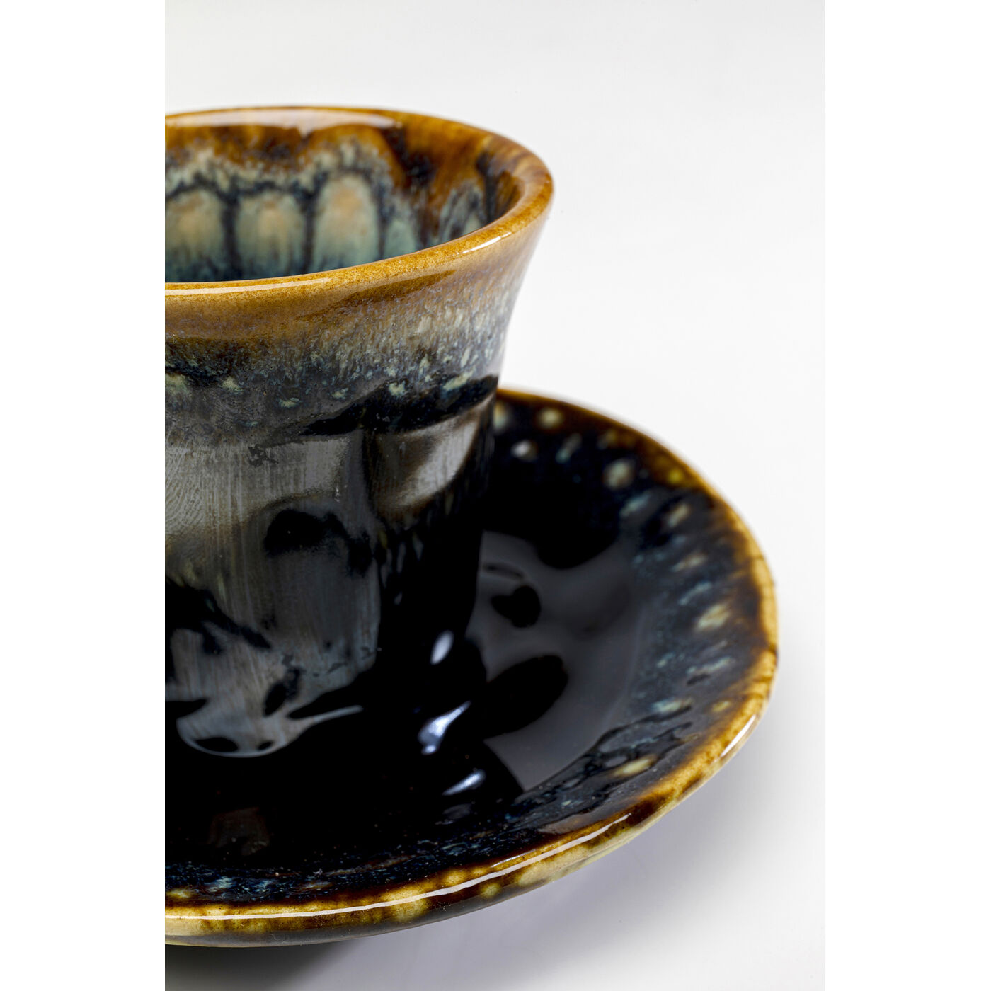 Кружка с блюдцем для эспрессо Lio Dark Blue (2 предмета)