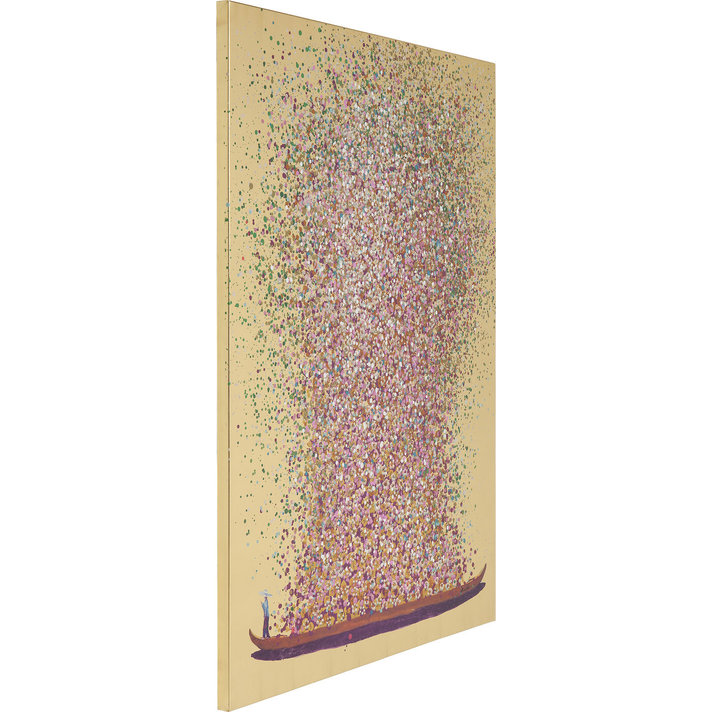 Картина Flower Boat Gold Pink 100x80 см