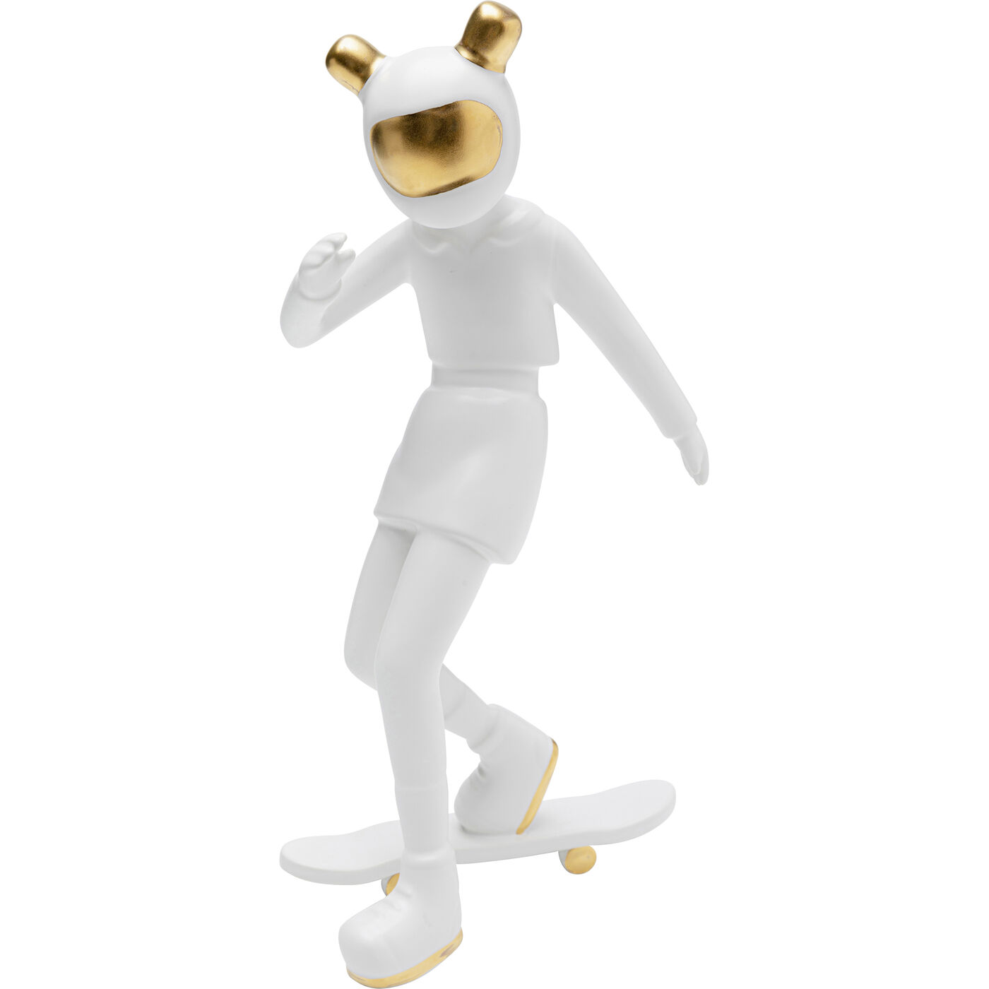 Фигура декоративная Skating Astronaut White 33 см
