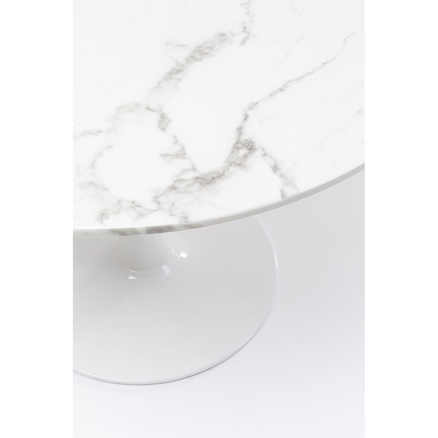 Стол Veneto Marble White Ø110 см