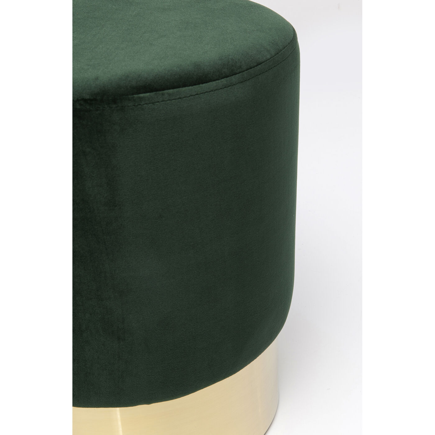 Пуф Cherry Dark Green Brass Ø35 см
