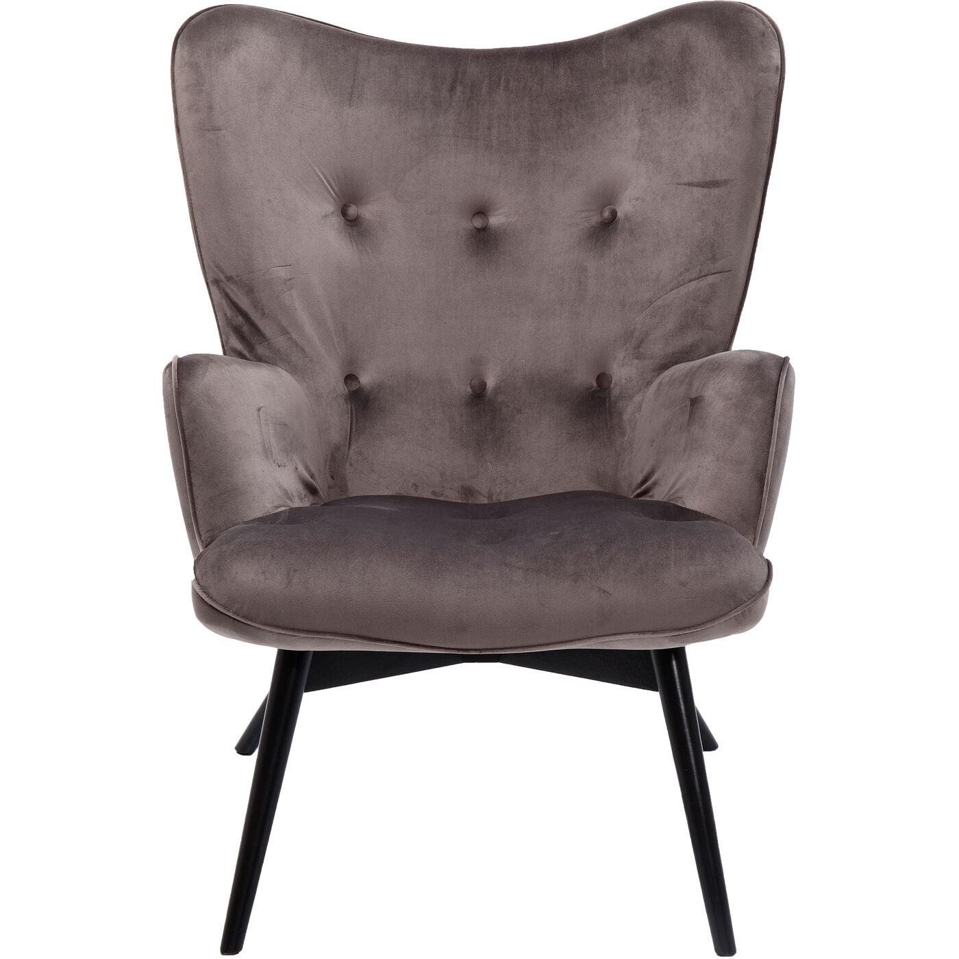 Кресло Black Vicky Velvet Grey