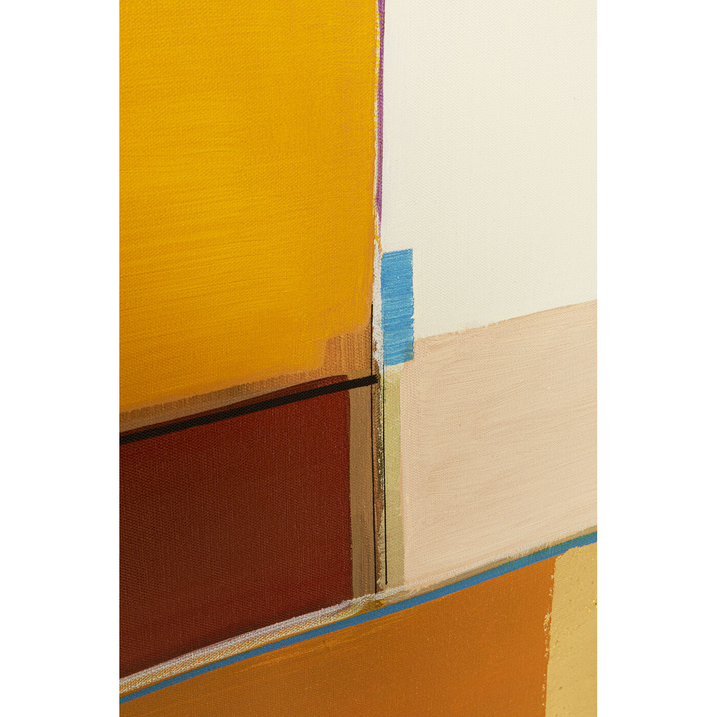 Картина в раме Abstract Shapes Yellow 113x113 см