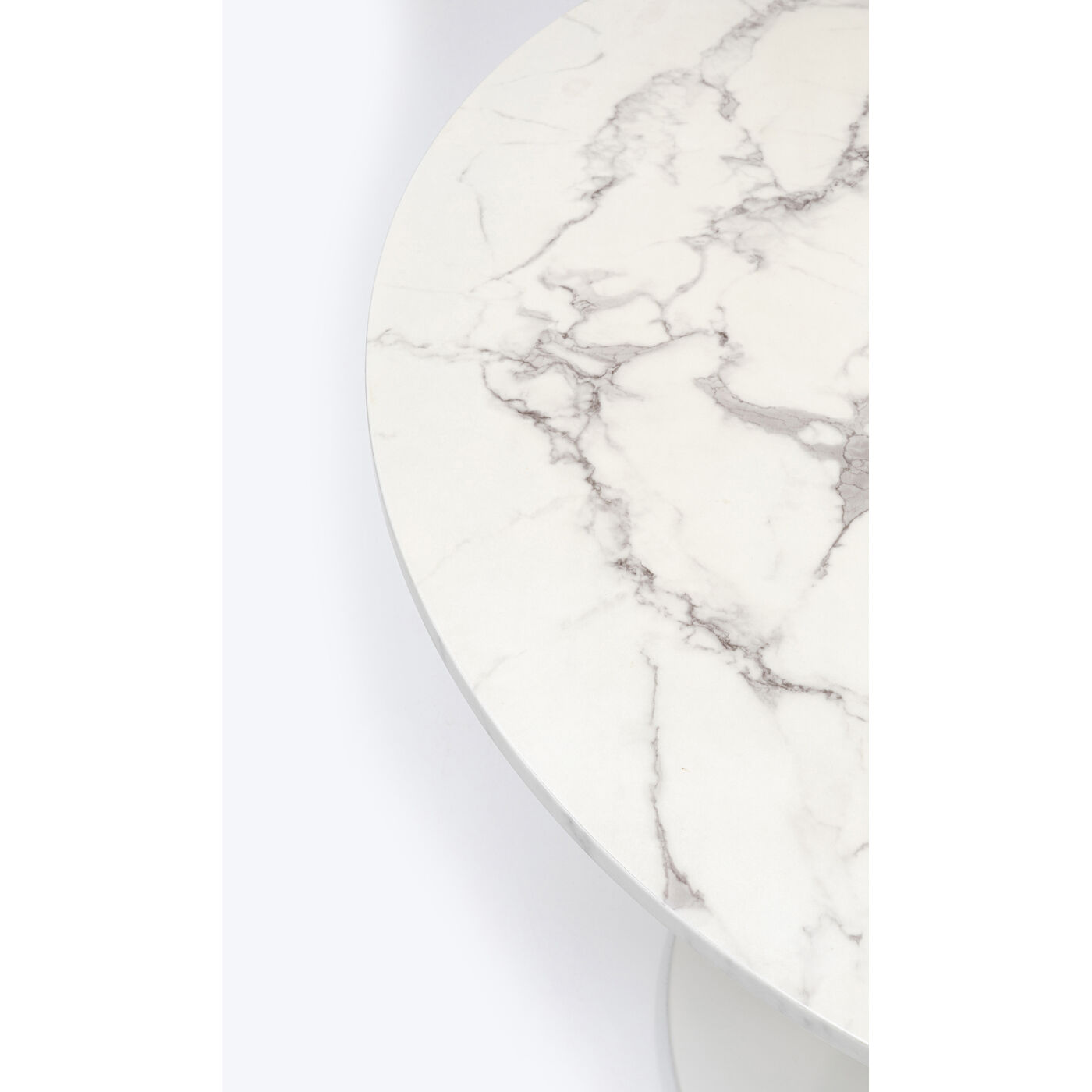 Стол Schickeria Marbleprint White Ø80 см