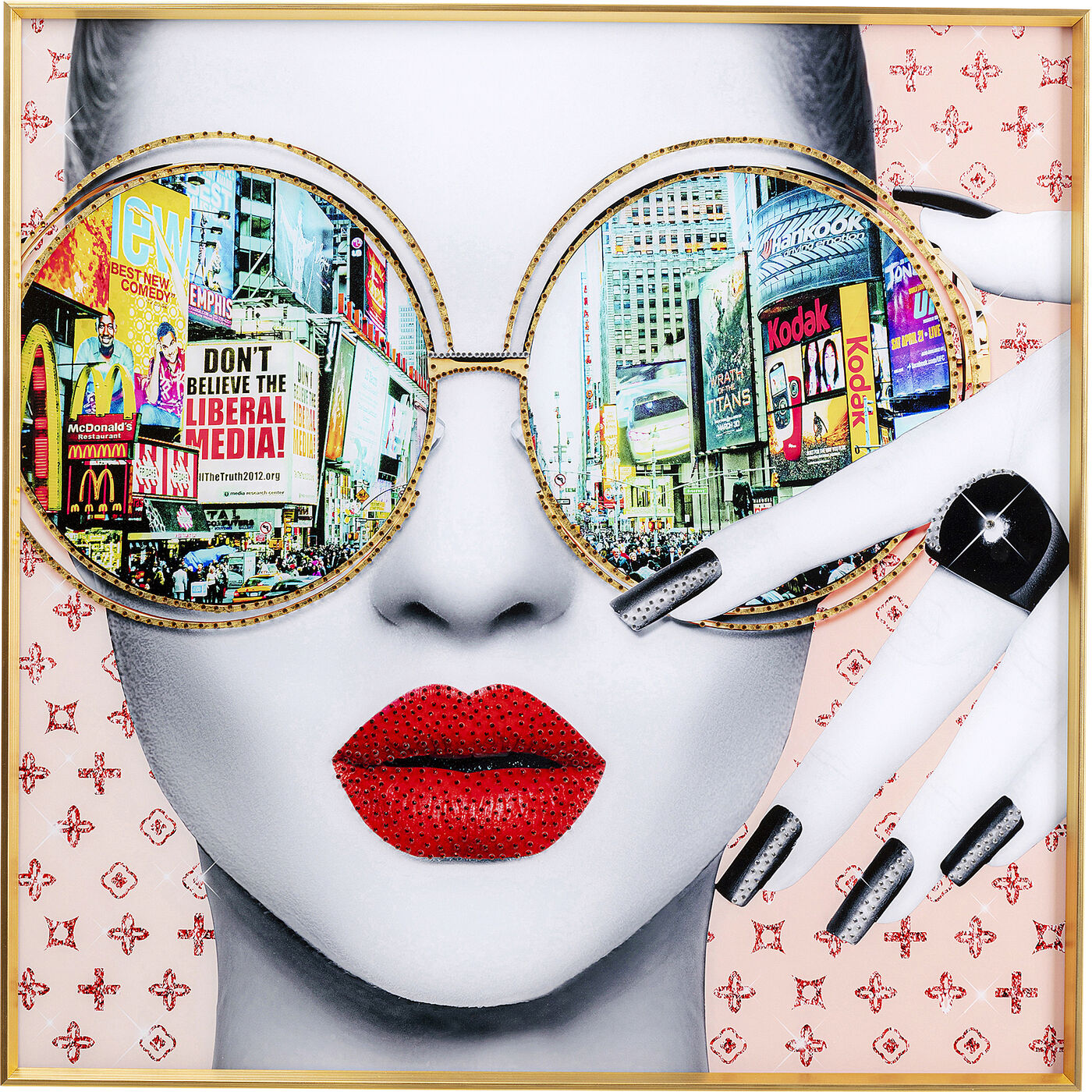 Картина в раме Times Square View 80x80 см