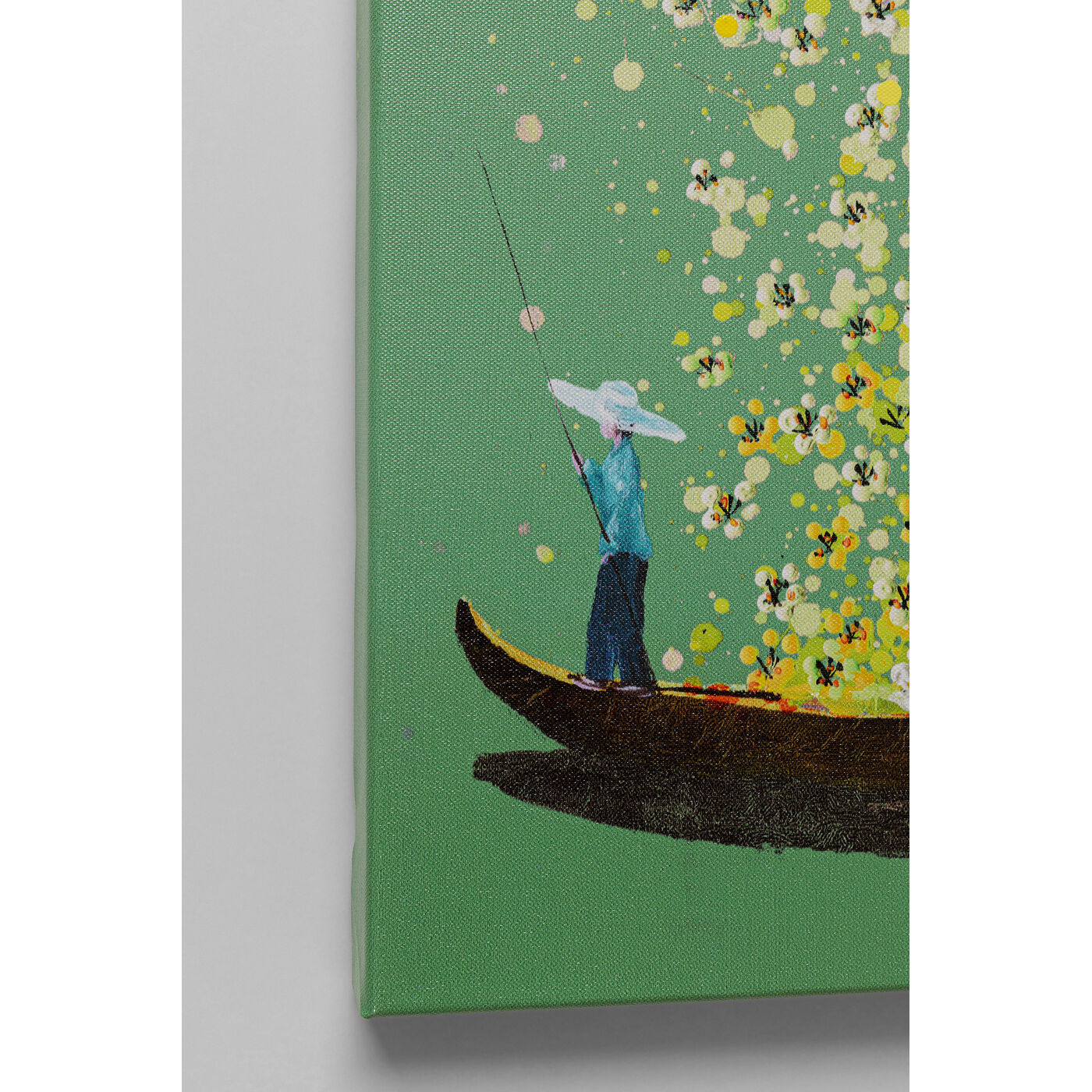 Картина на холсте Flower Boat Purple White 80x100 см