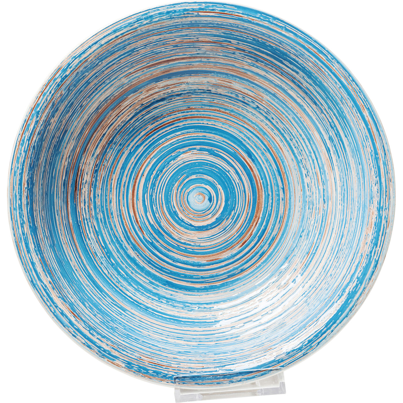 Тарелка глубокая Swirl Blue Ø21 см