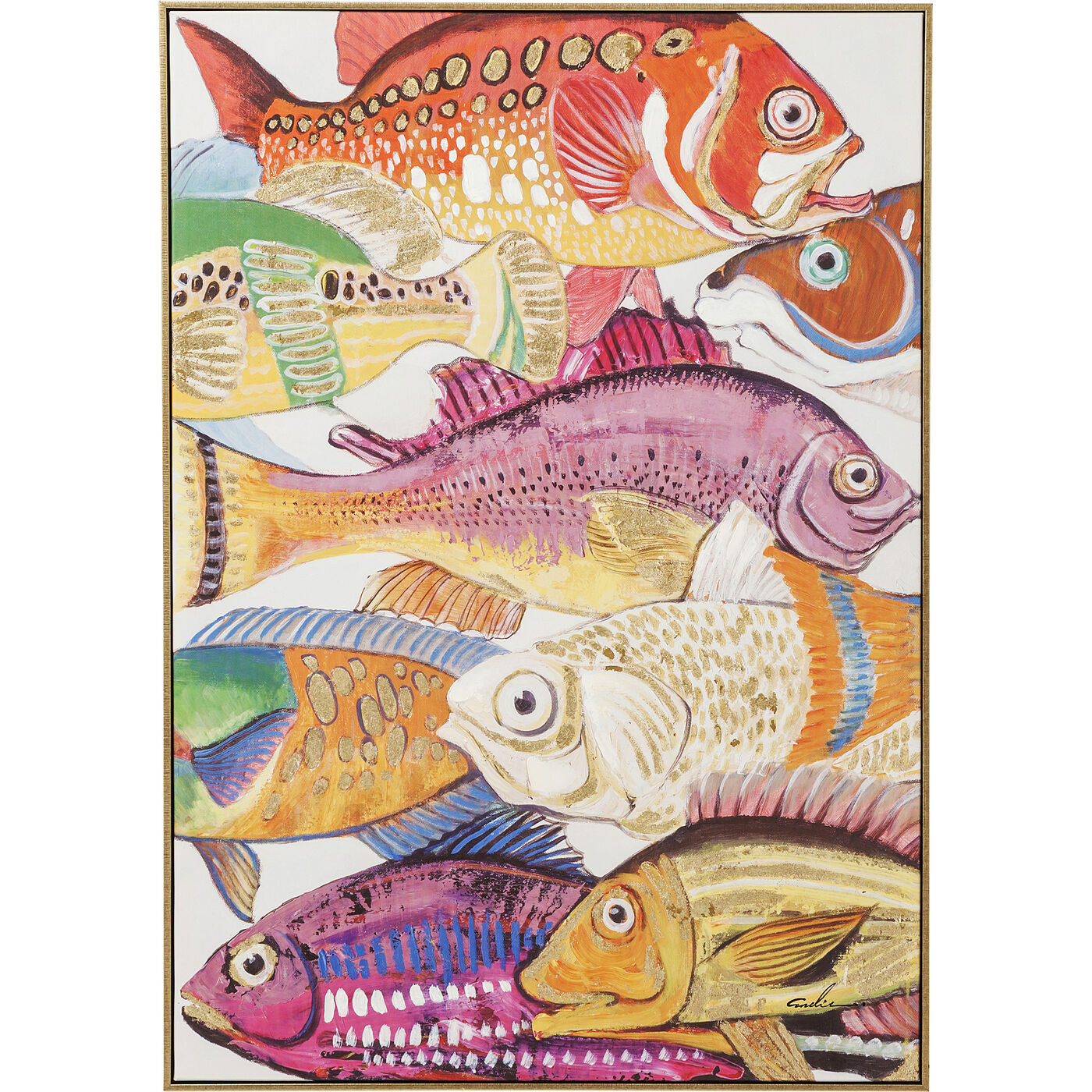 Картина Touched Fish Meeting One 75x100 см