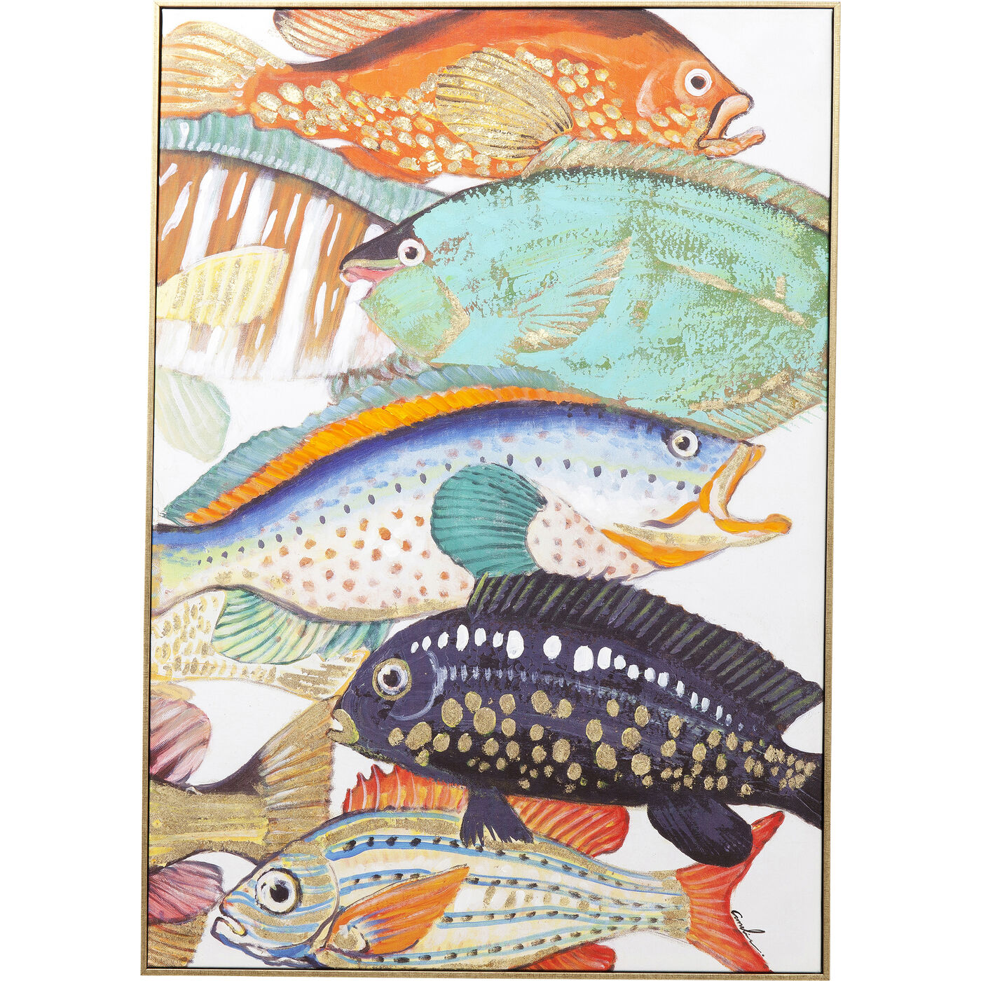 Картина Touched Fish Meeting Two 75x100 см