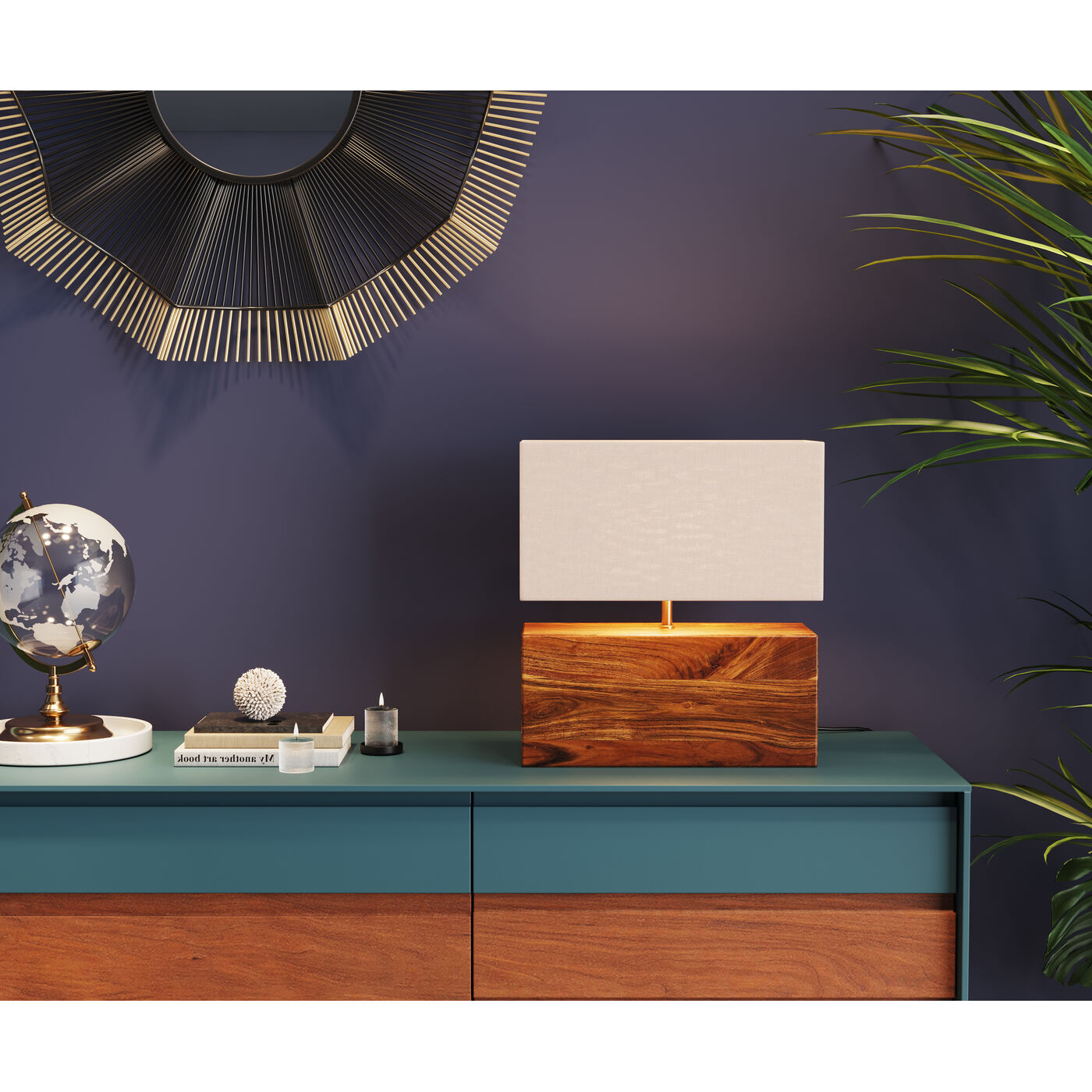 Светильник настольный Rectangluar Wood Nature
