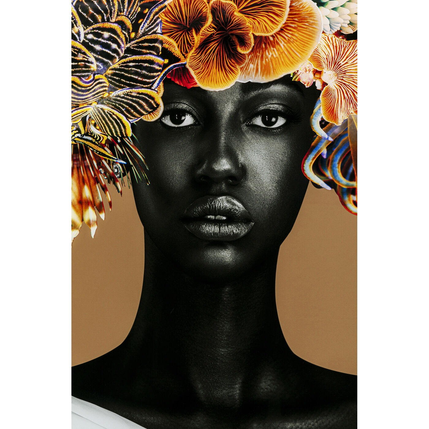 Картина в раме Flower Hair 120x120 см