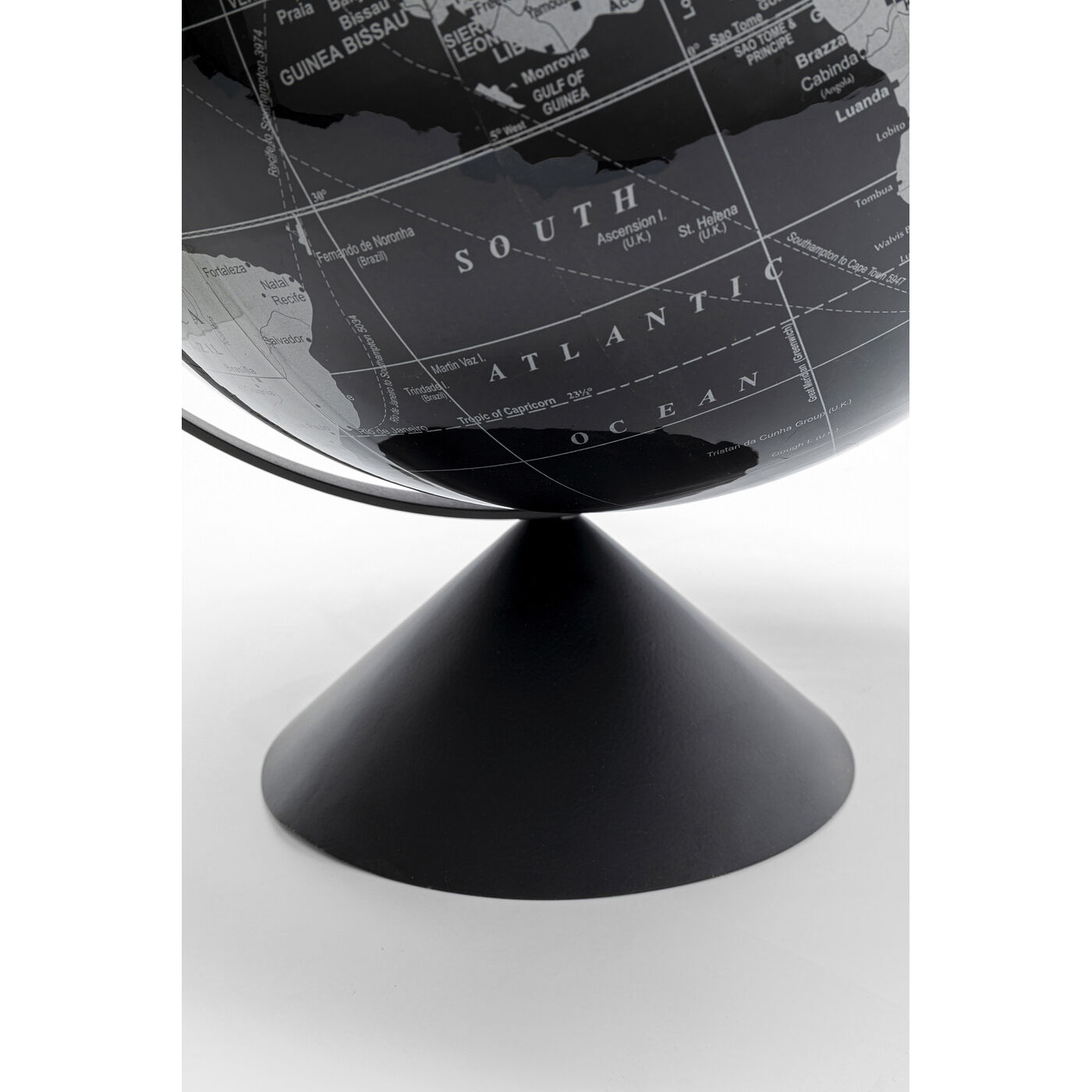 Объект декоративный Globe Top Black 40 см