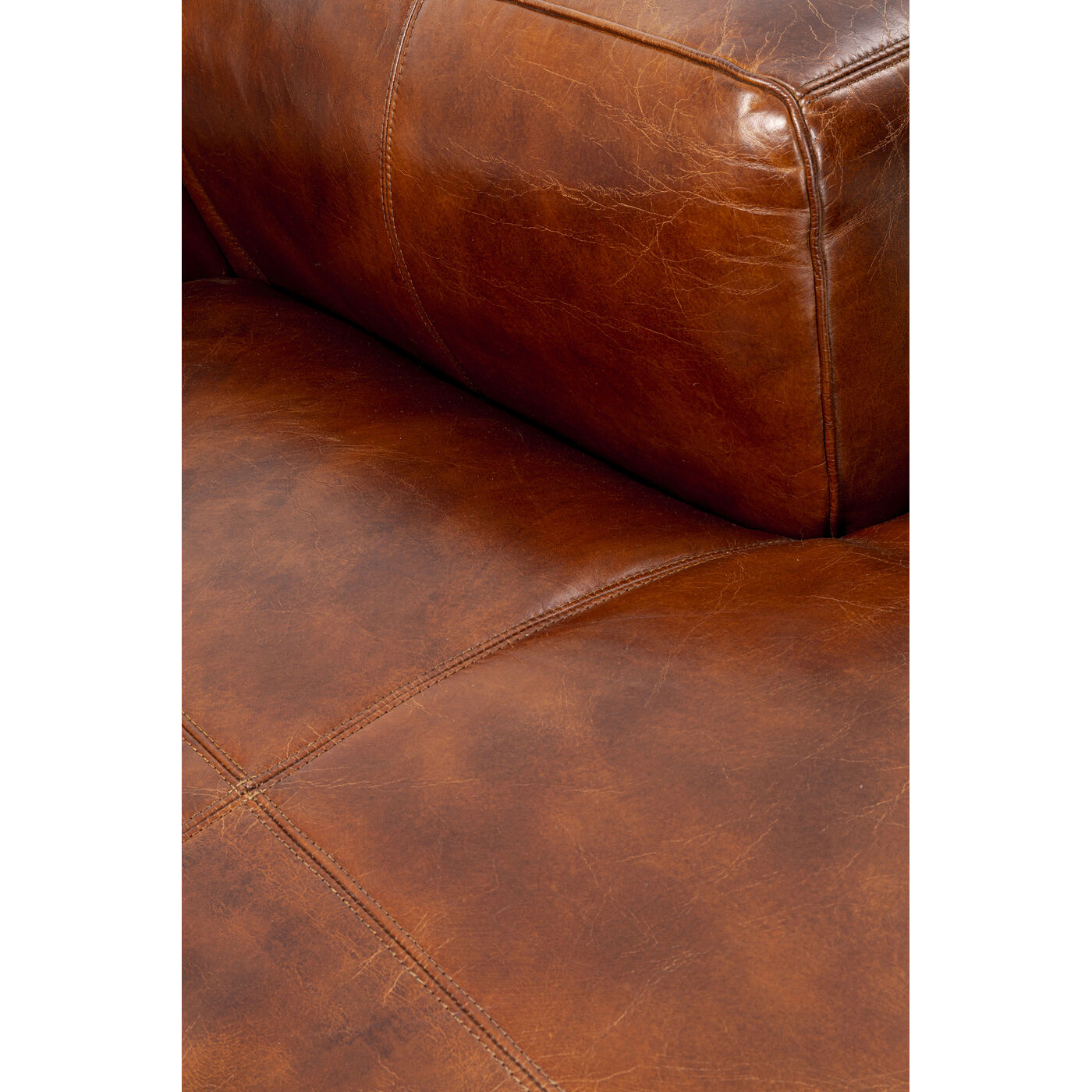 Диван угловой Cubetto Leather Brown 270 см