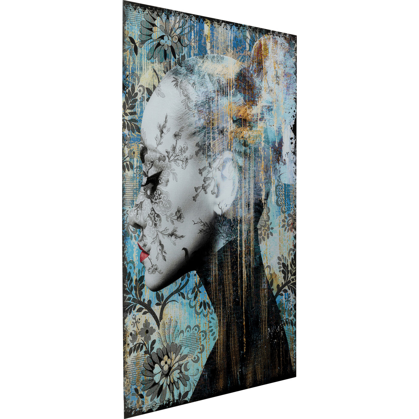 Картина стеклянная Lady Flower 100x150 см