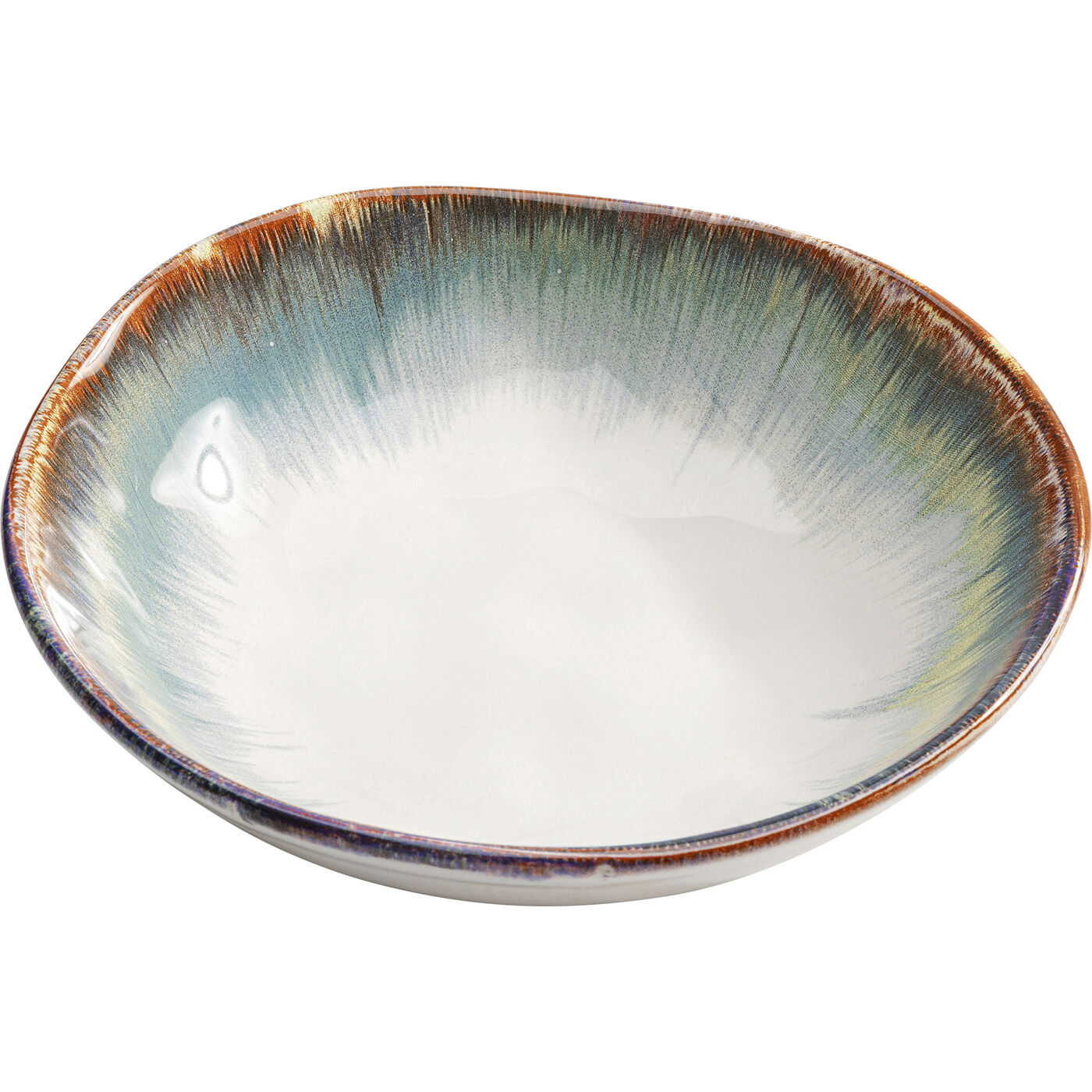 Тарелка глубокая Organic White Blue Ø20 см