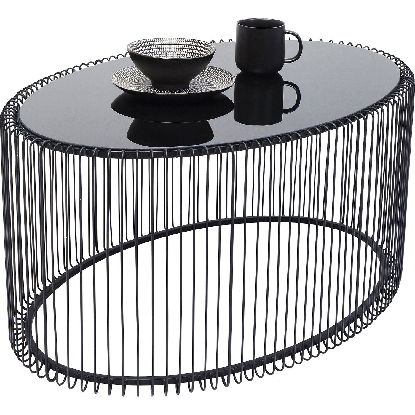 Стол кофейный Wire Uno Black 60x90 см